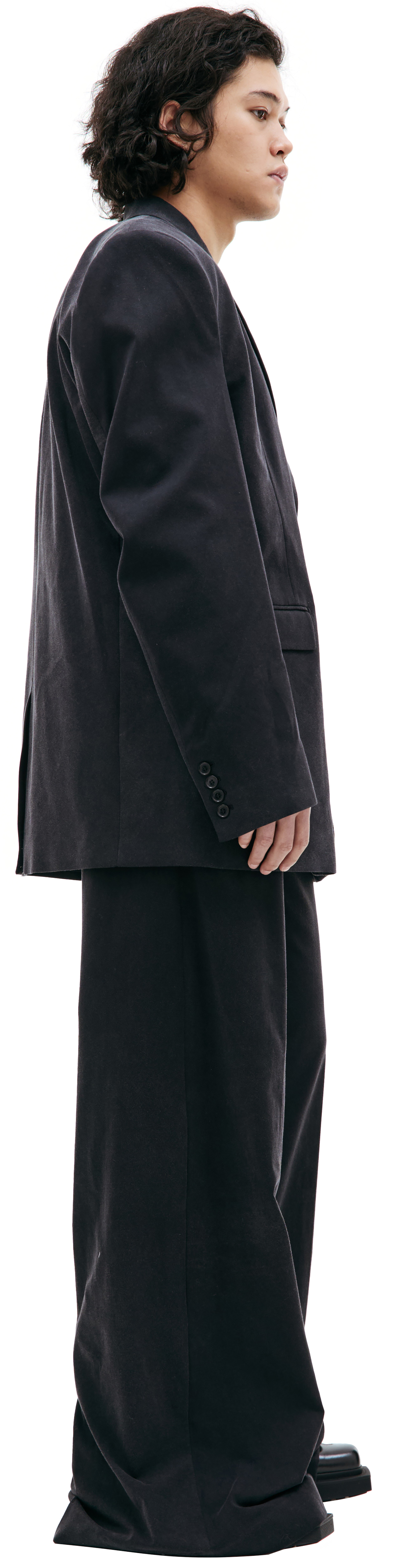 VETEMENTS Оверсайз пиджак из выстиранного хлопка