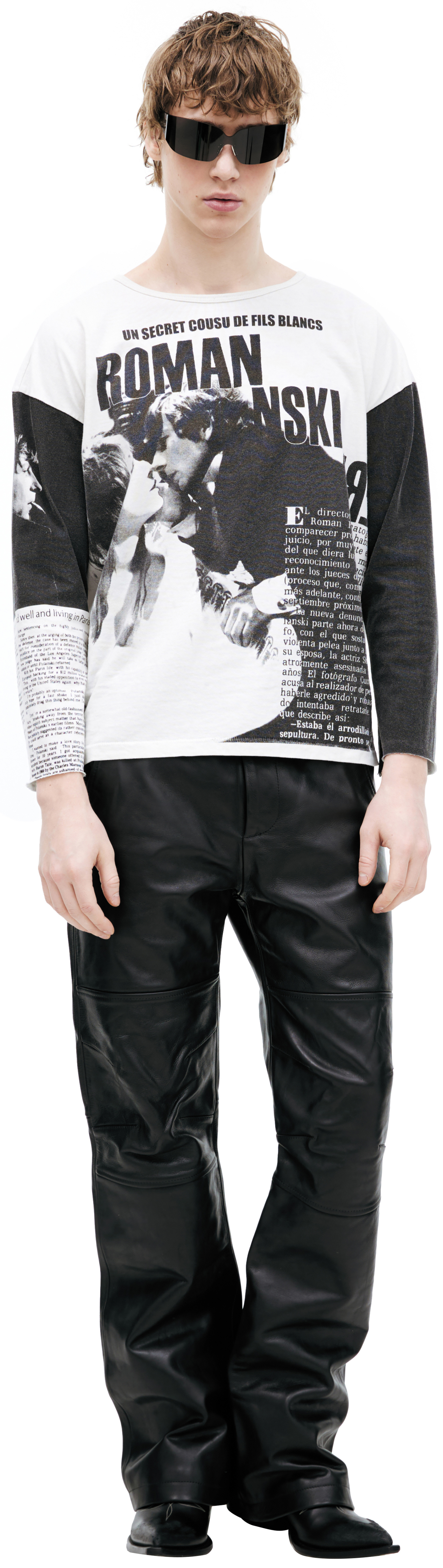 Enfants Riches Déprimés Белый лонгслив с принтами