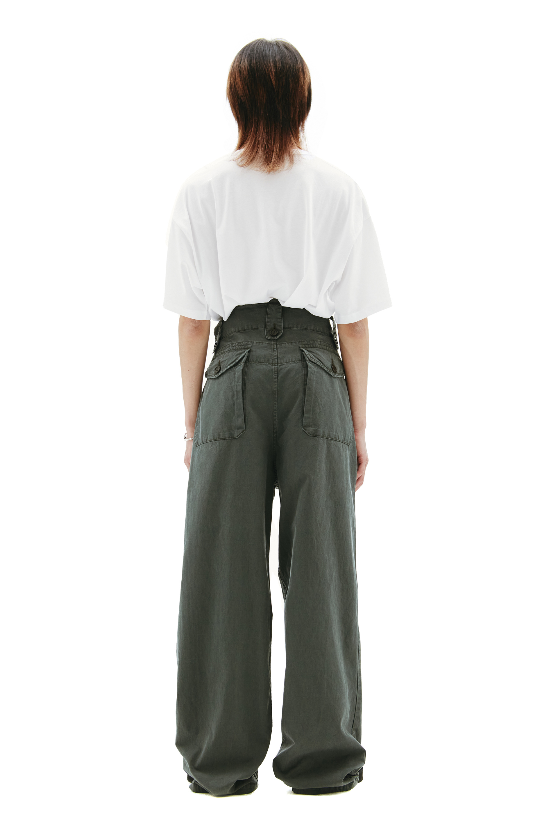 visvim Прямые хлопковые брюки с карманами