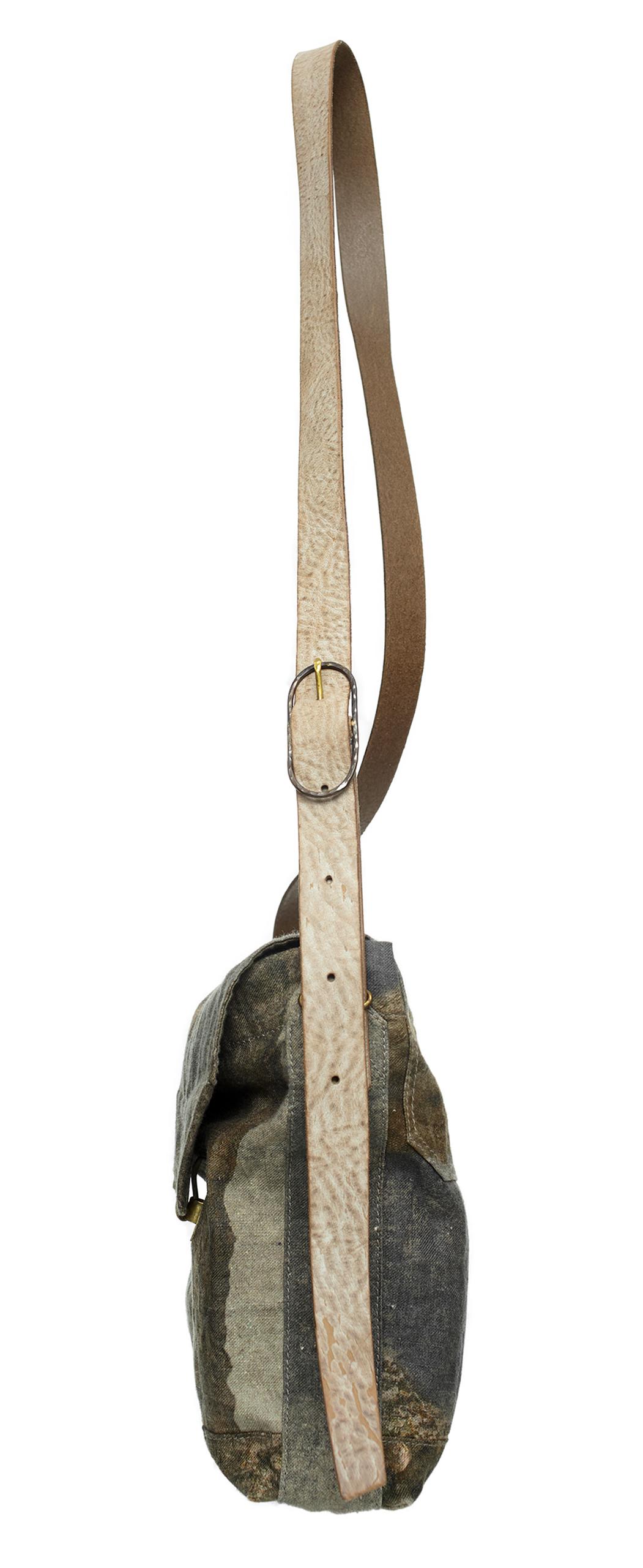 Ziggy Chen Хаки сумка с принтом