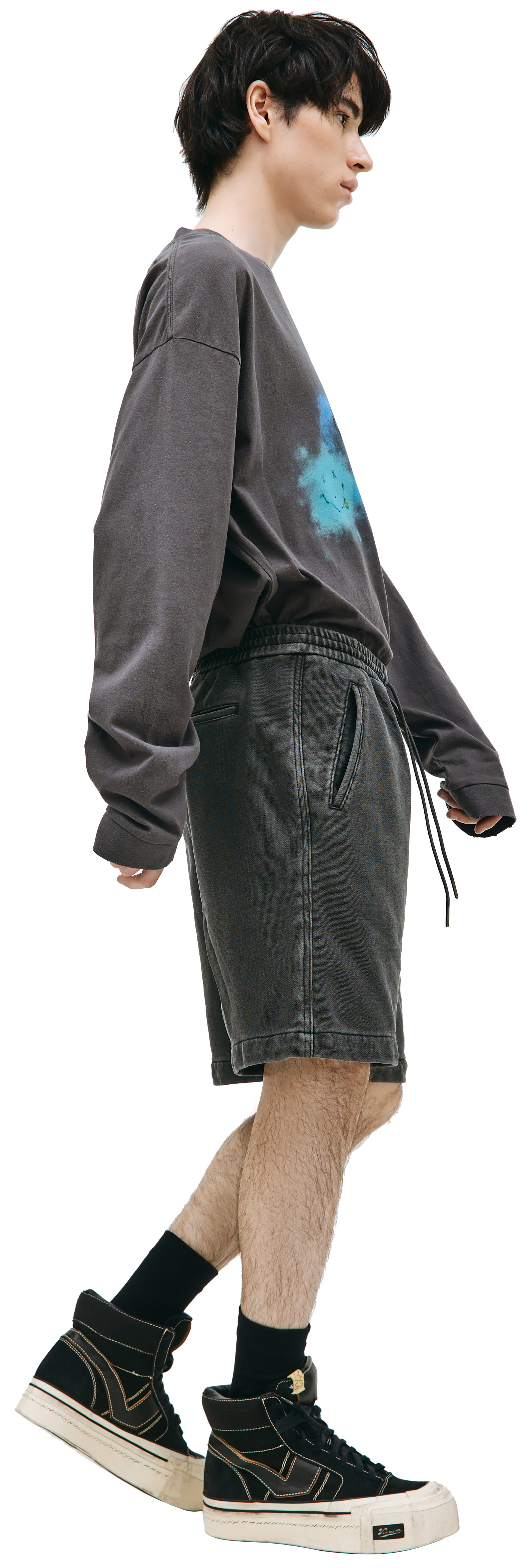 Juun.J Хлопковые шорты с выстиранным эффектом