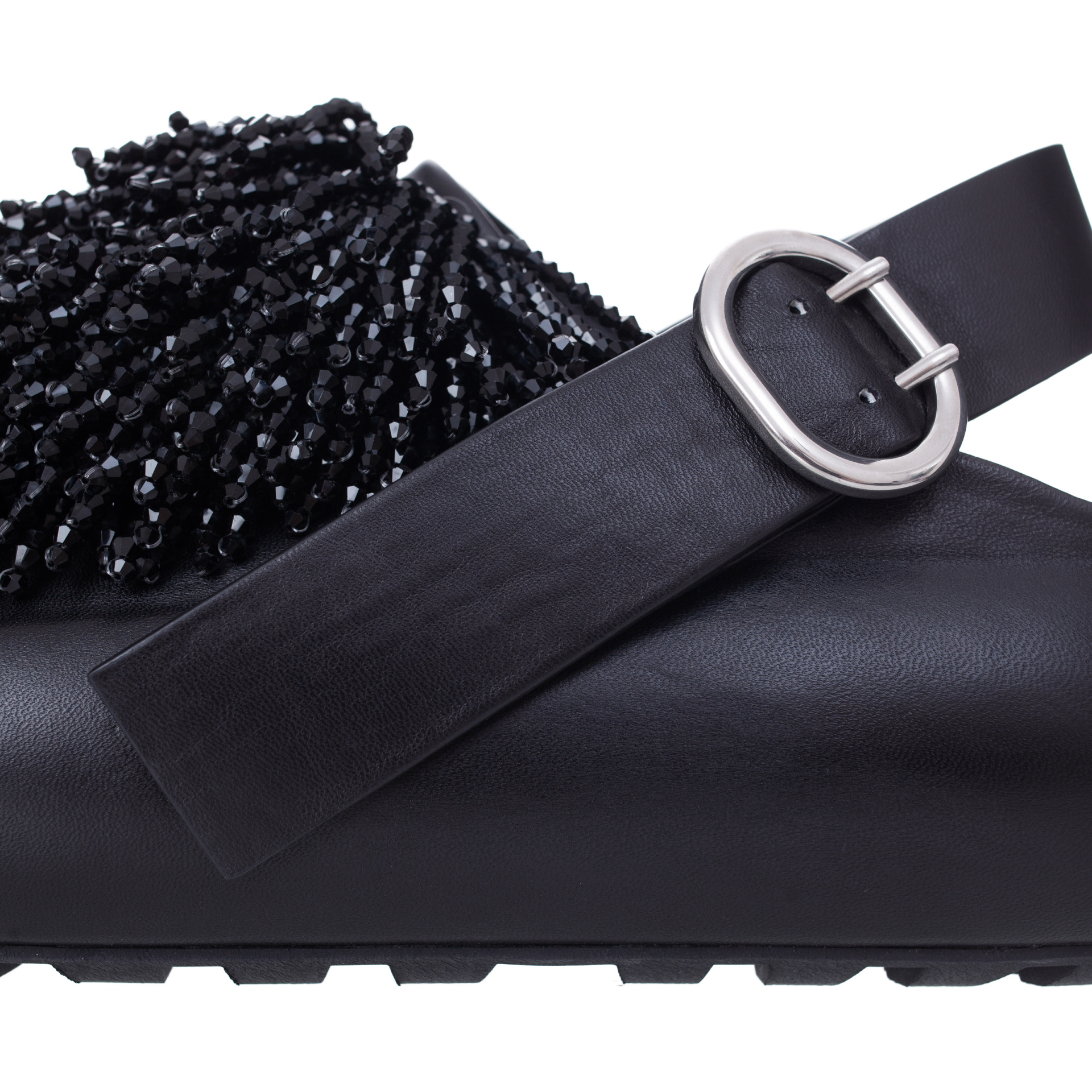 Jil Sander Сандалии на платформе с бисером