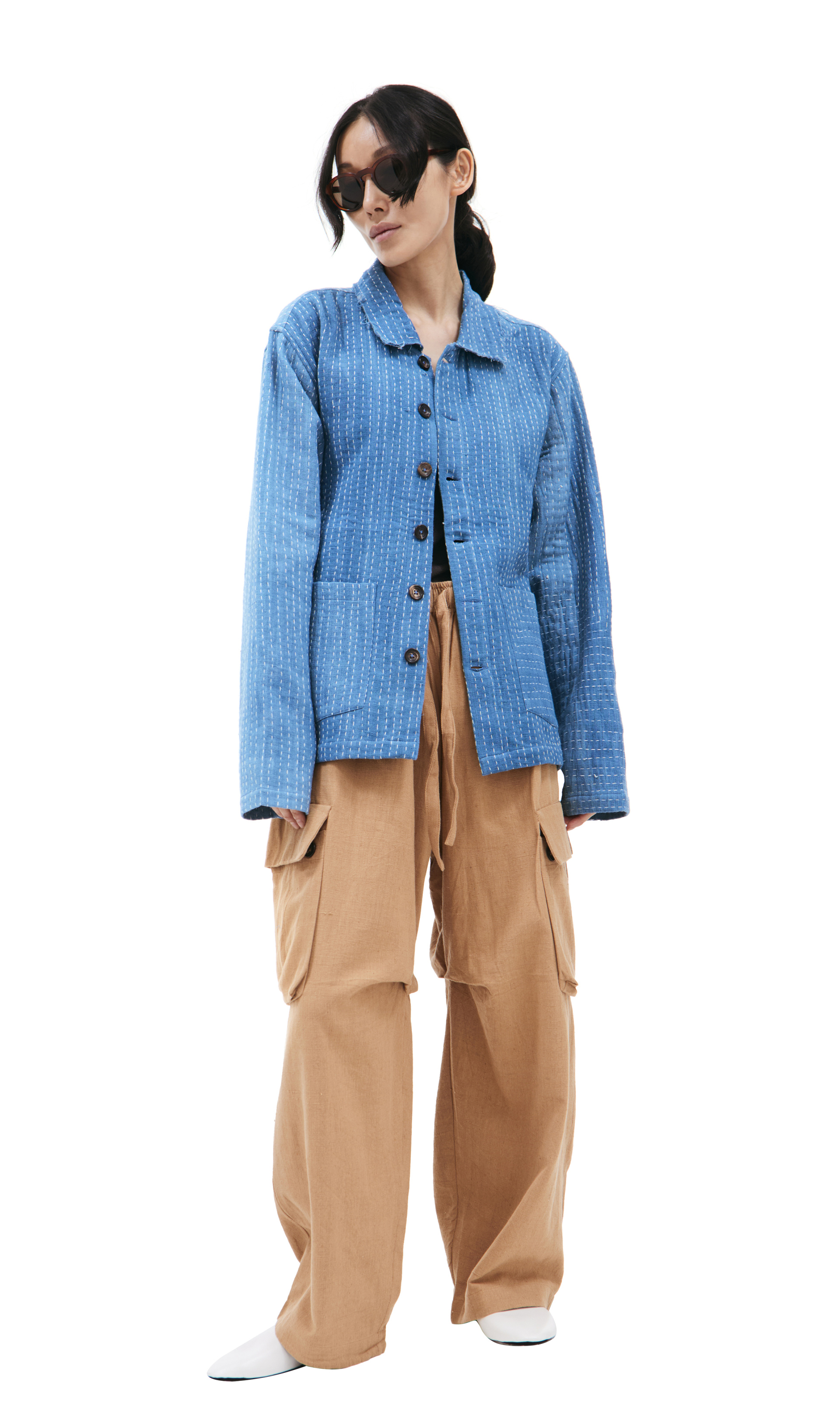 KARTIK Research Куртка в контрастной строчкой