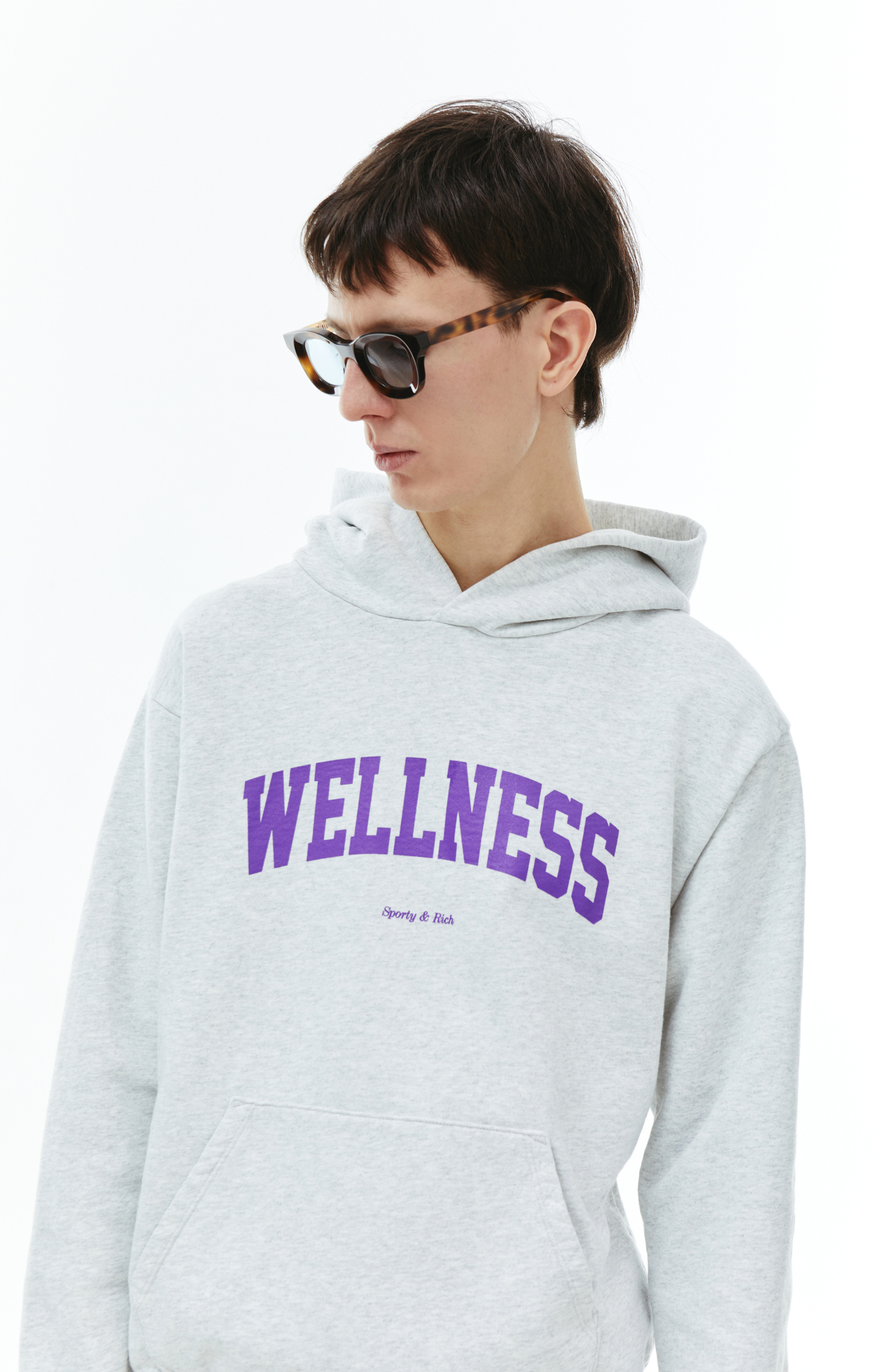SPORTY & RICH Худи с принтом Wellness