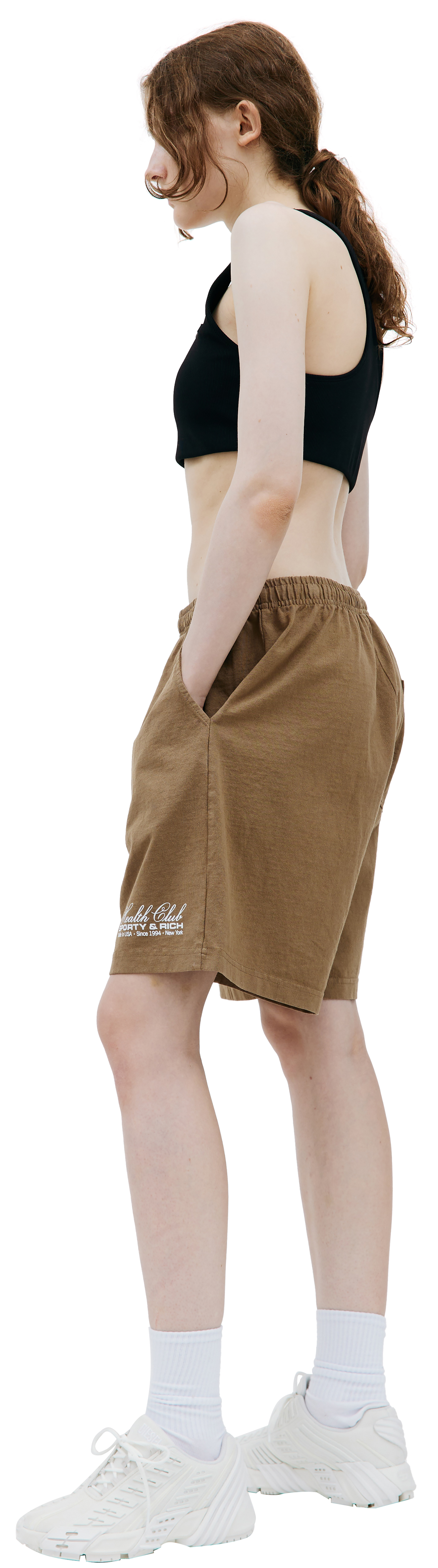 SPORTY & RICH Шорты с принтом \'Health Club\'