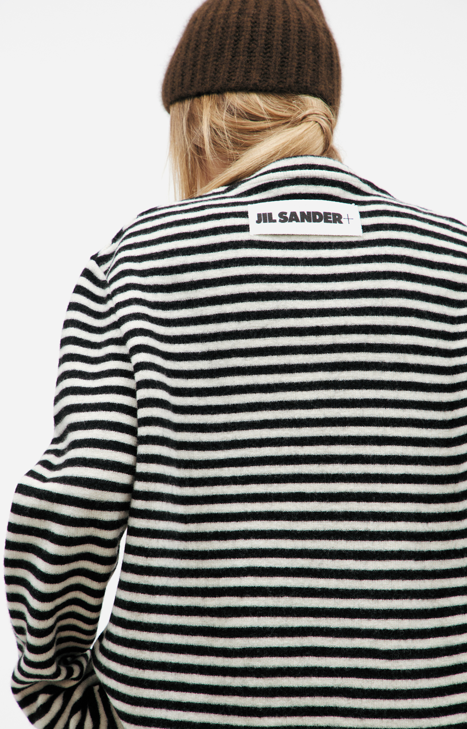 Jil Sander Шерстяной свитер в полоску