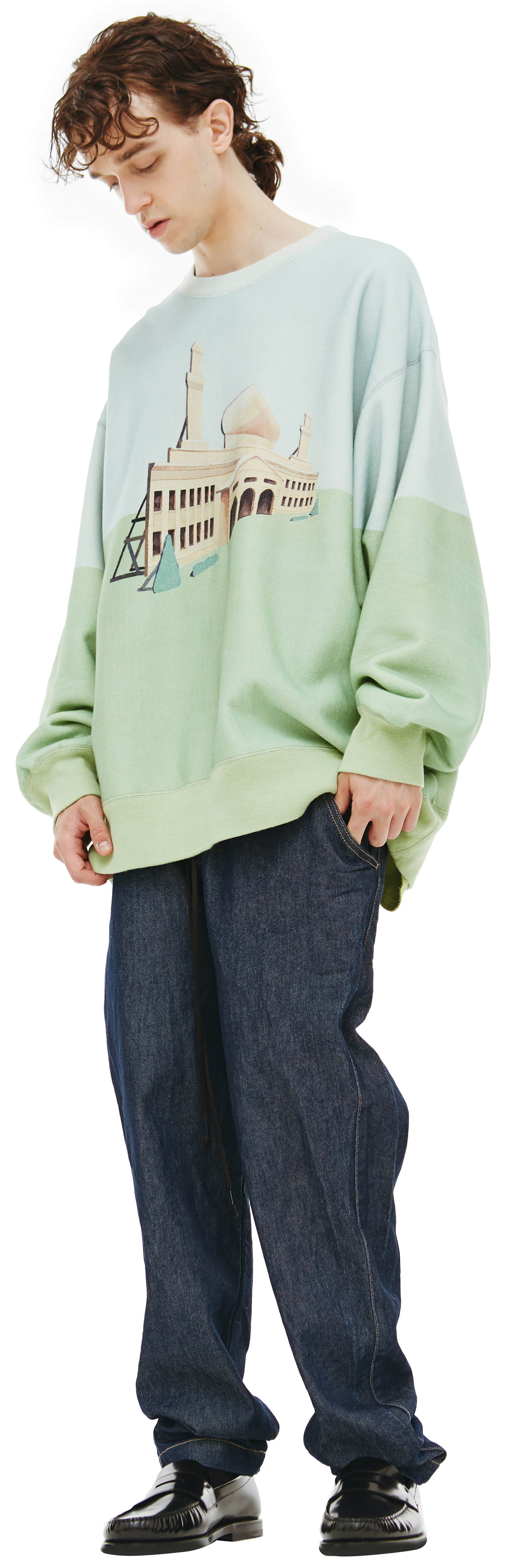 Undercover Оверсайз свитшот с иллюстрацией Манабу Дето