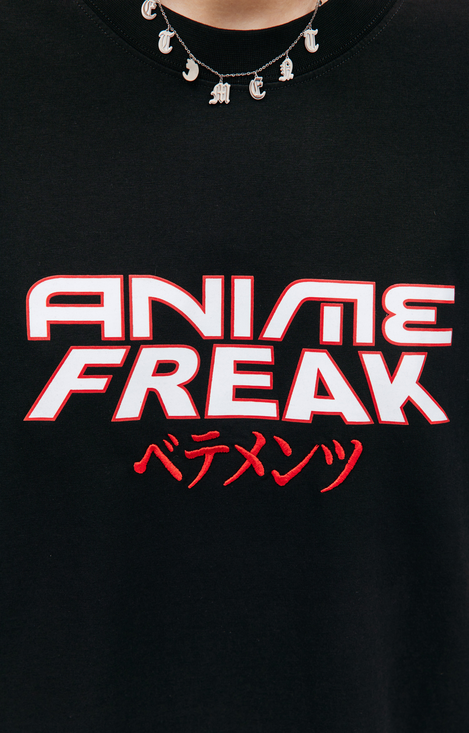 VETEMENTS Оверсайз футболка с принтом ANIME FREAK