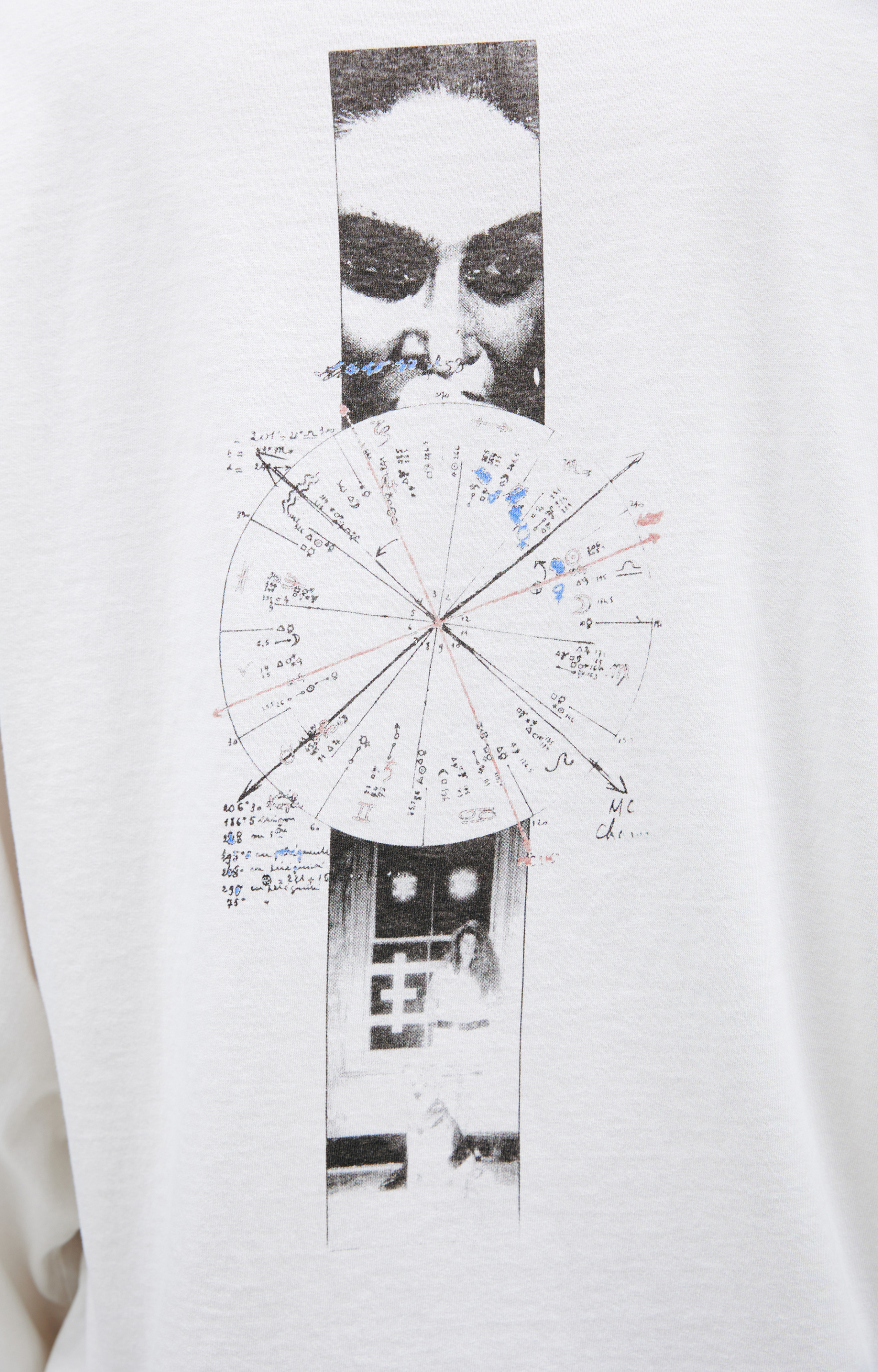 Enfants Riches Déprimés Белый лонгслив с принтом