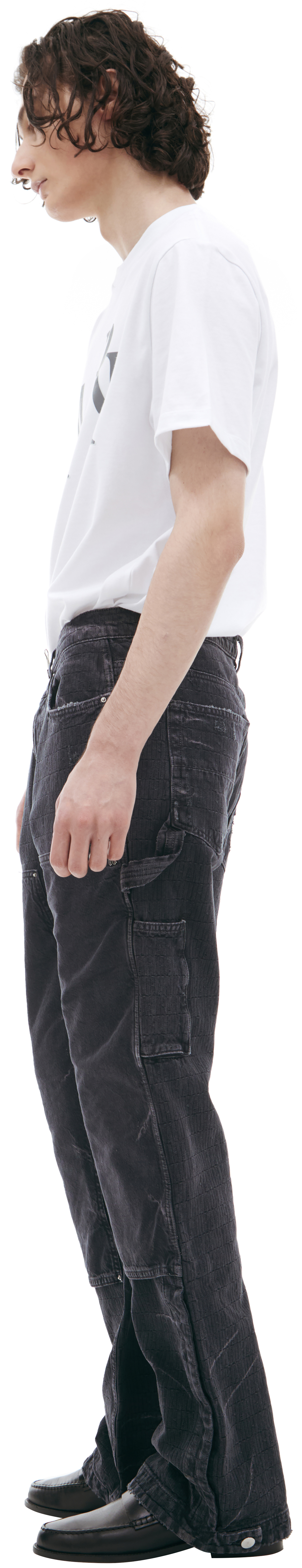 AMIRI Хлопковые джинсы с потертостями