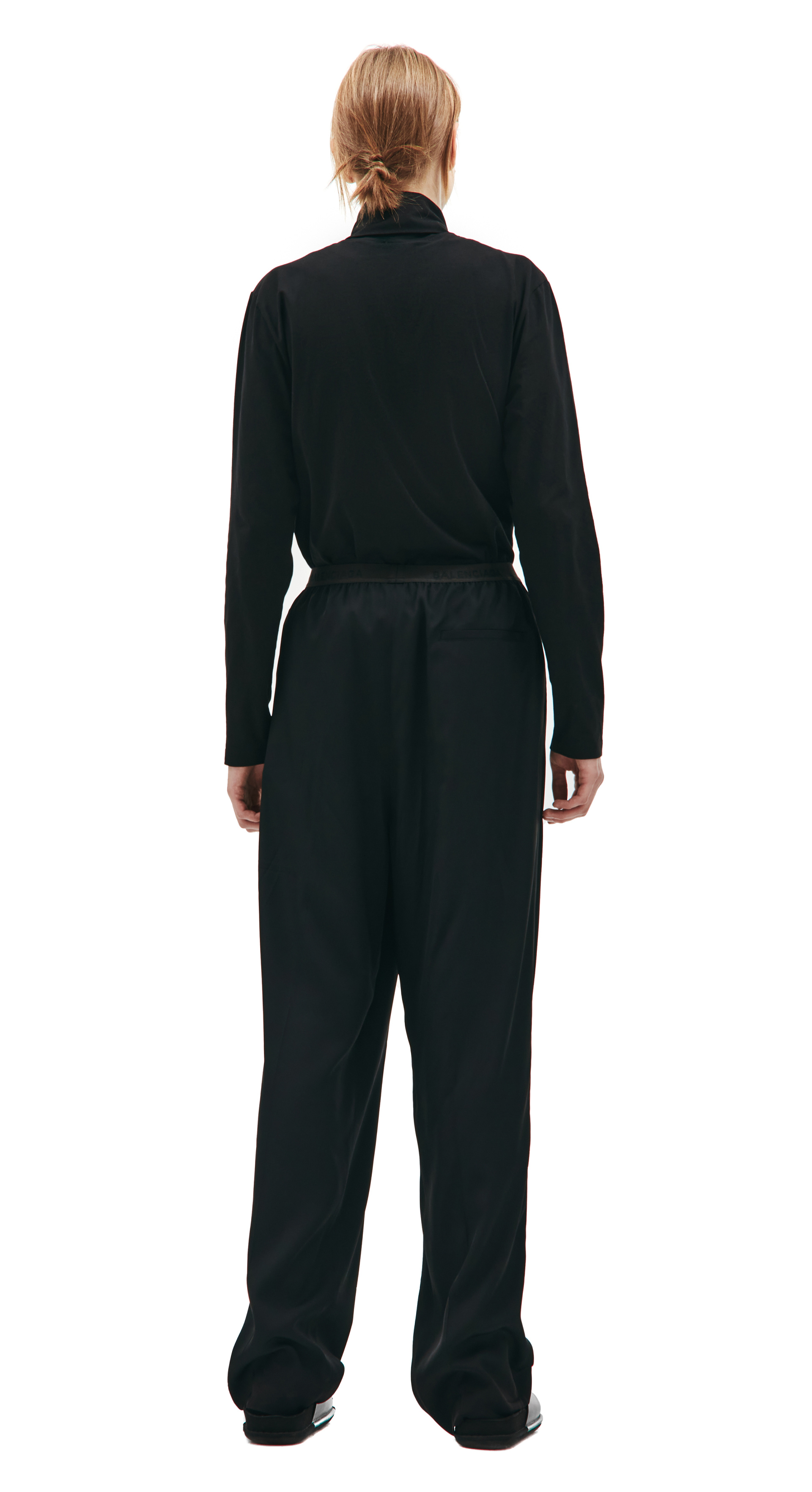 Balenciaga Широкие брюки на резинке с логотипом