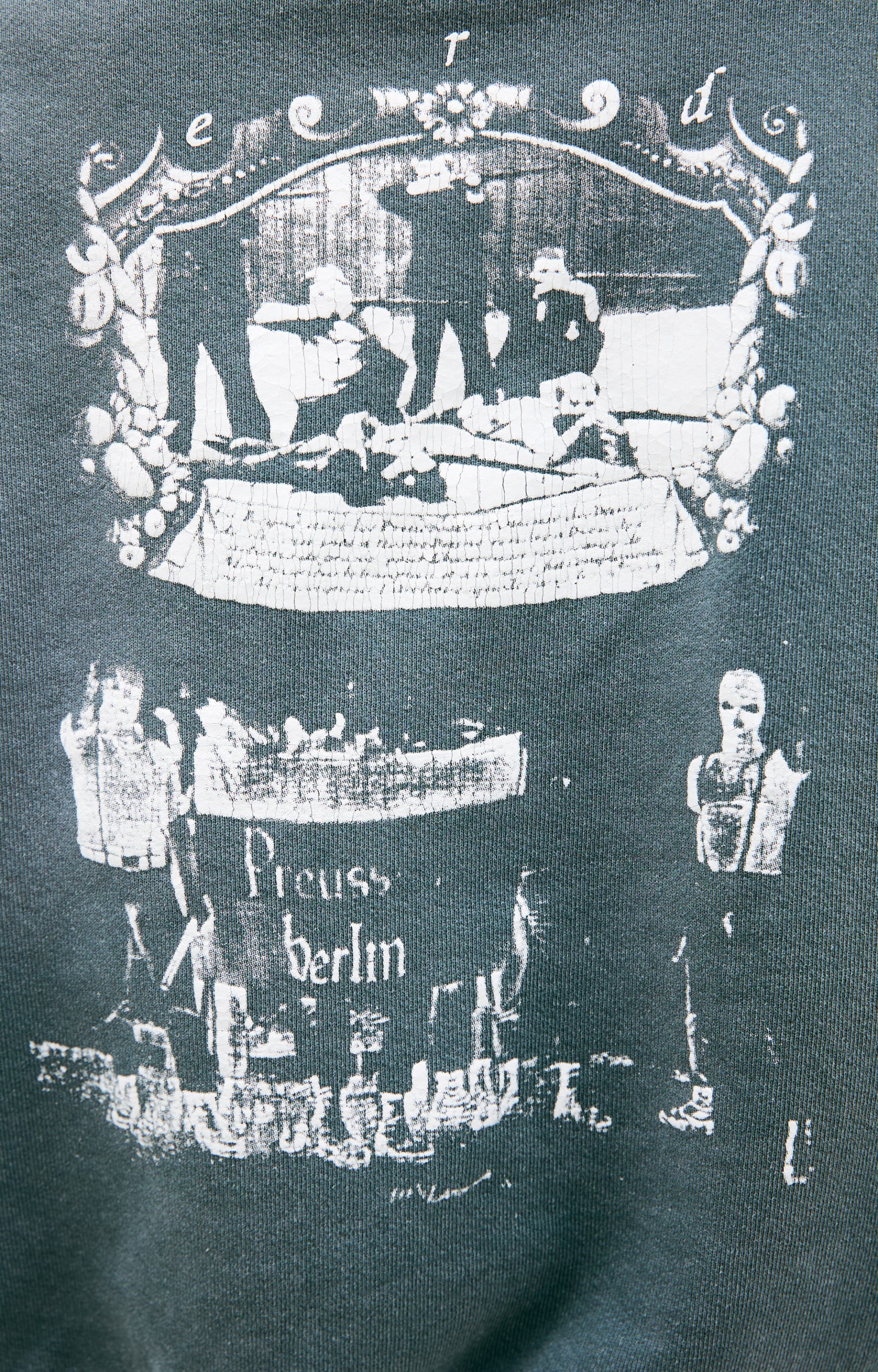 Enfants Riches Déprimés Зеленое худи с принтом