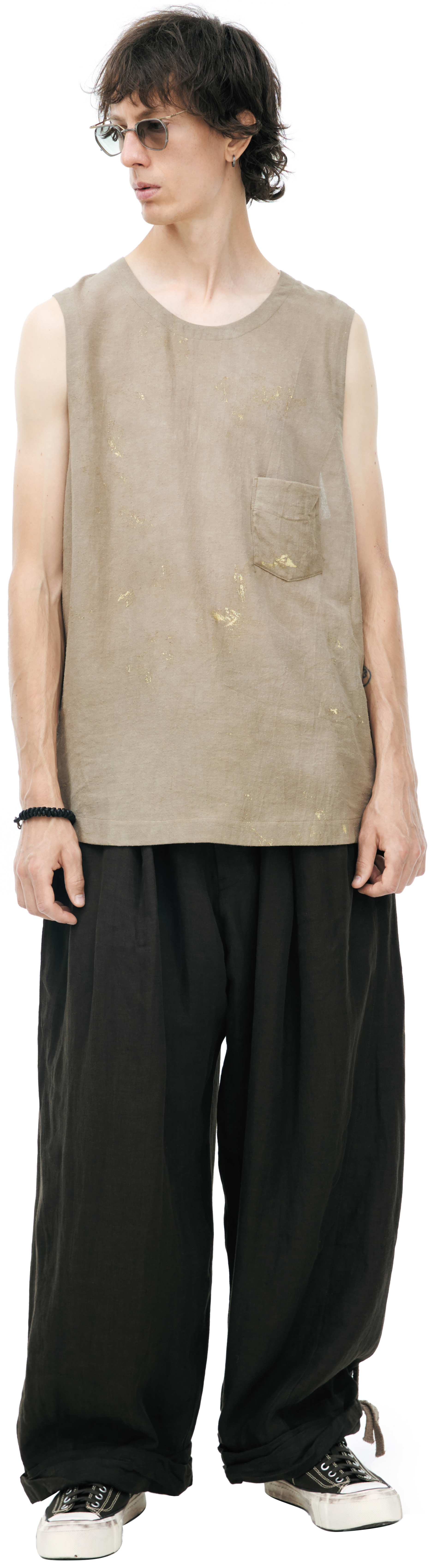 Ziggy Chen Майка GOLD LEAF VEST