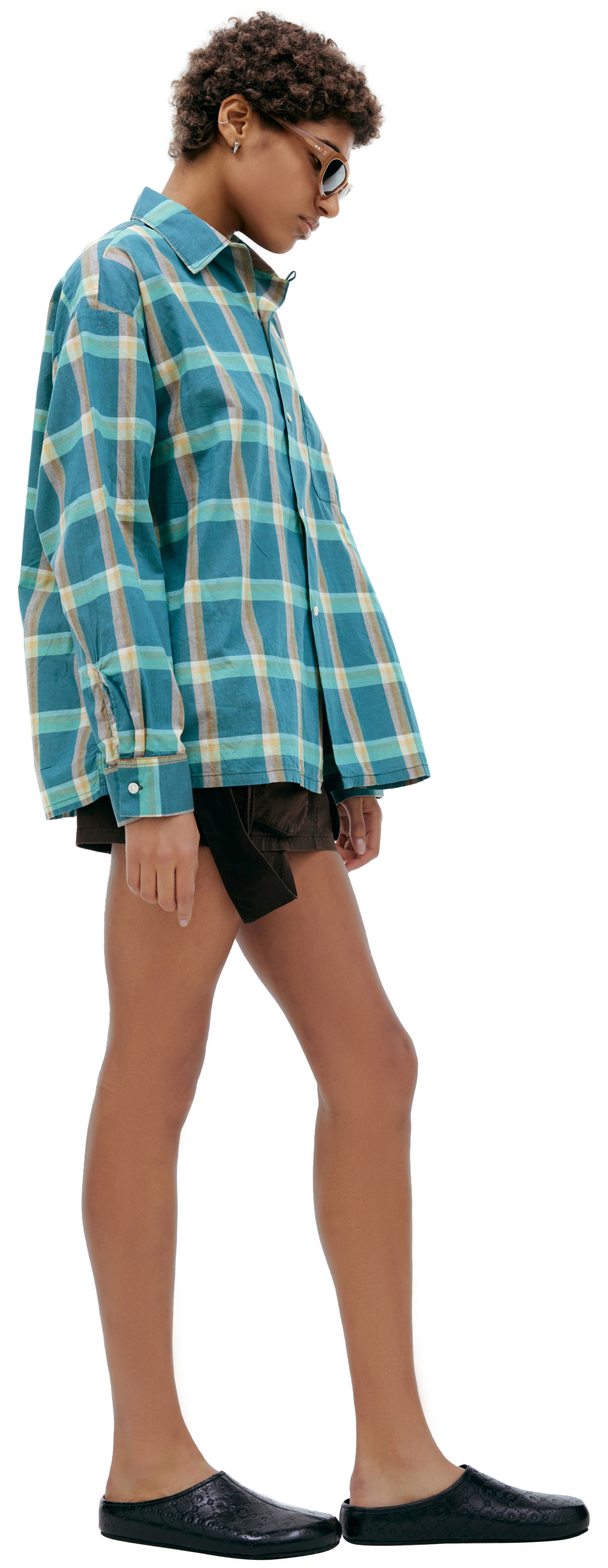 Saint Mxxxxxx Зеленая рубашка в клетку