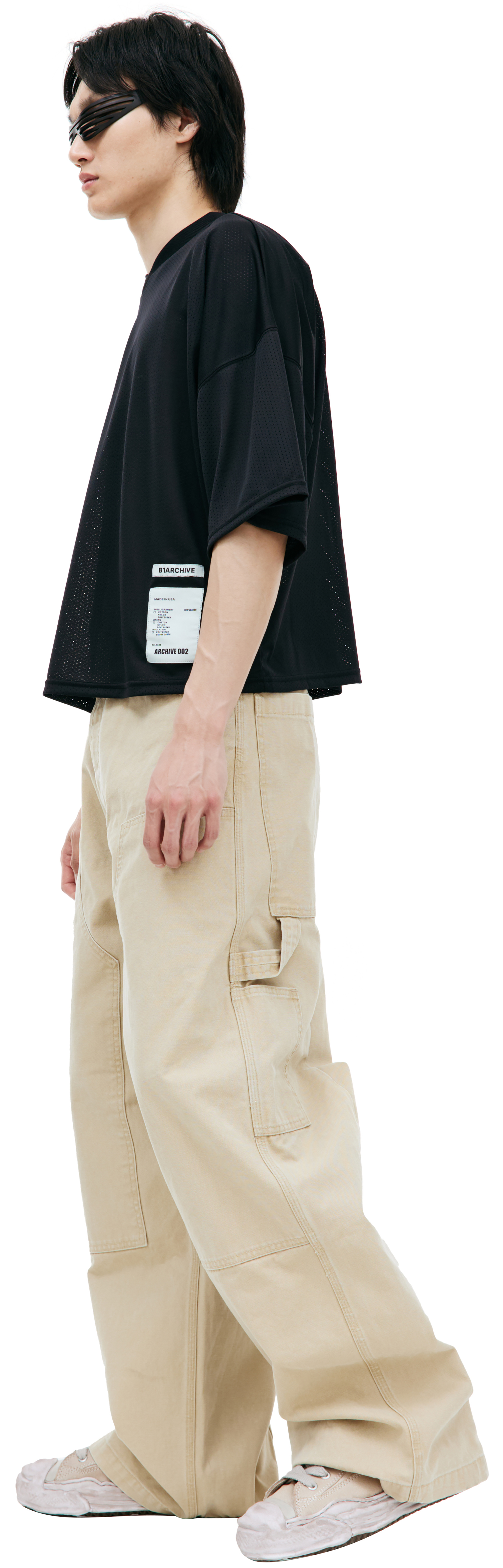 B1ARCHIVE Укороченная футболка в сетку