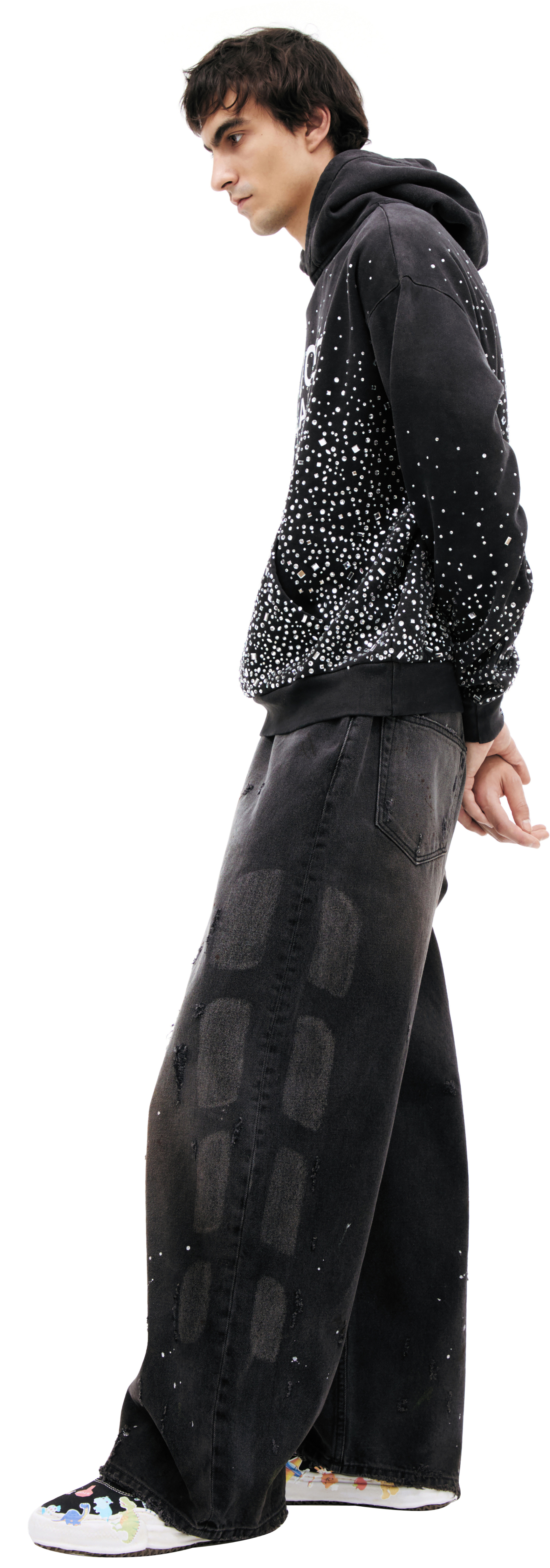 Satoshi Nakamoto Худи с кристаллами