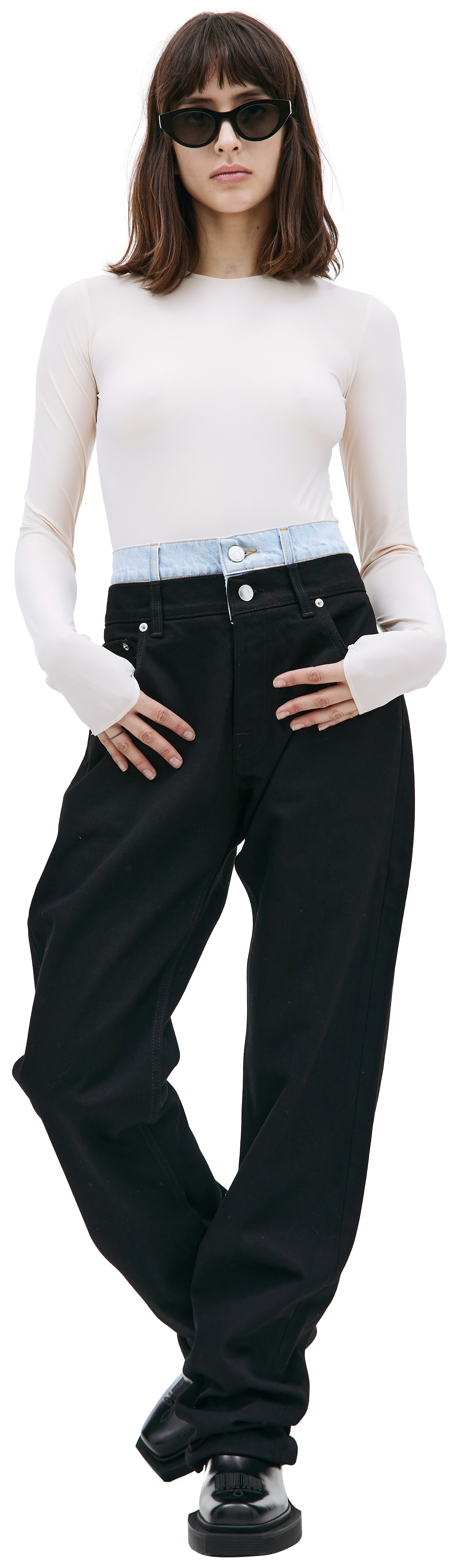 VTMNTS Джинсы с двойным поясом