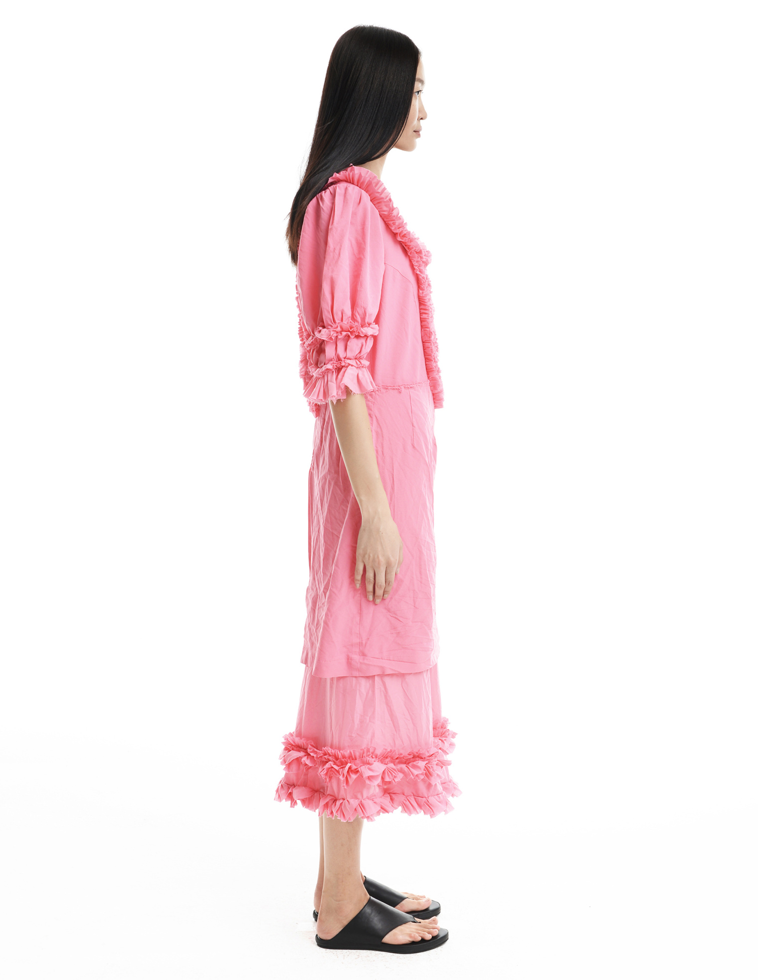 Comme des Garcons Платье с рюшами