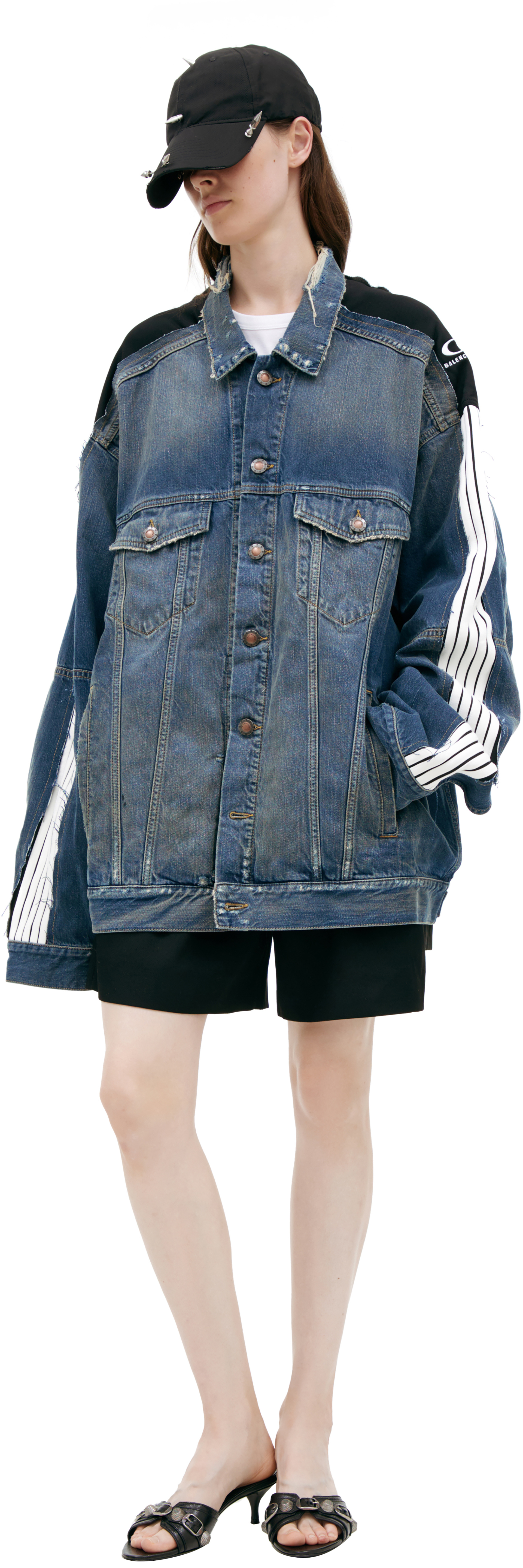 Balenciaga Джинсовая куртка с лампасами