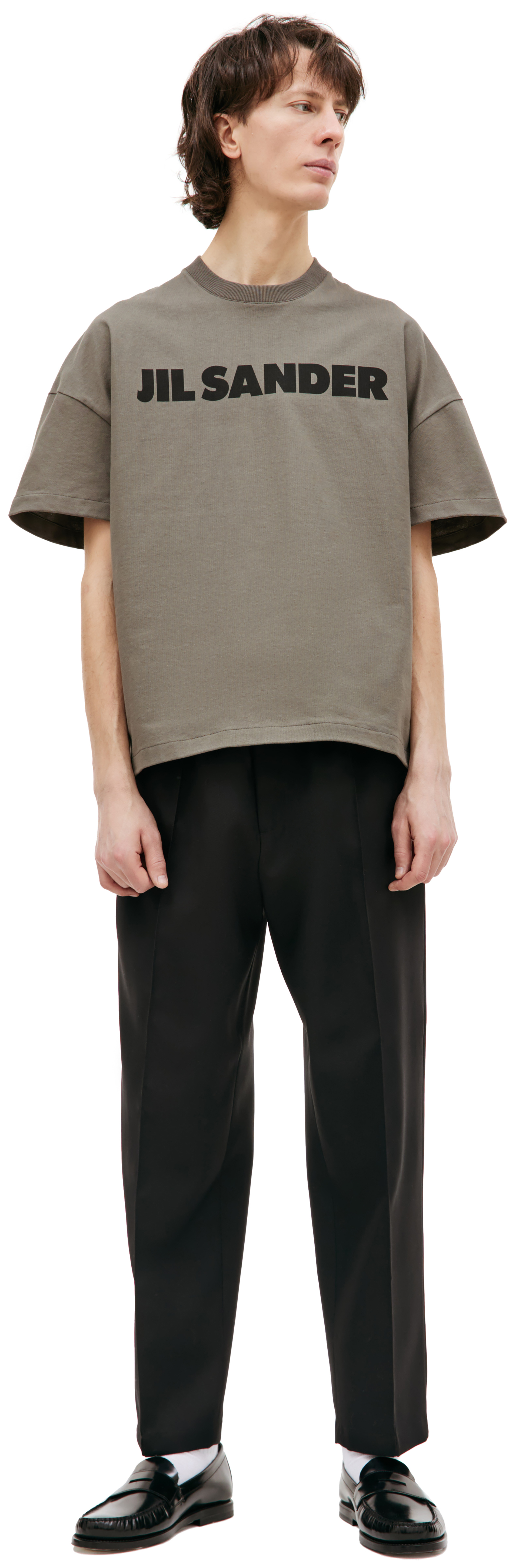 Jil Sander Оверсайз футболка с логотипом