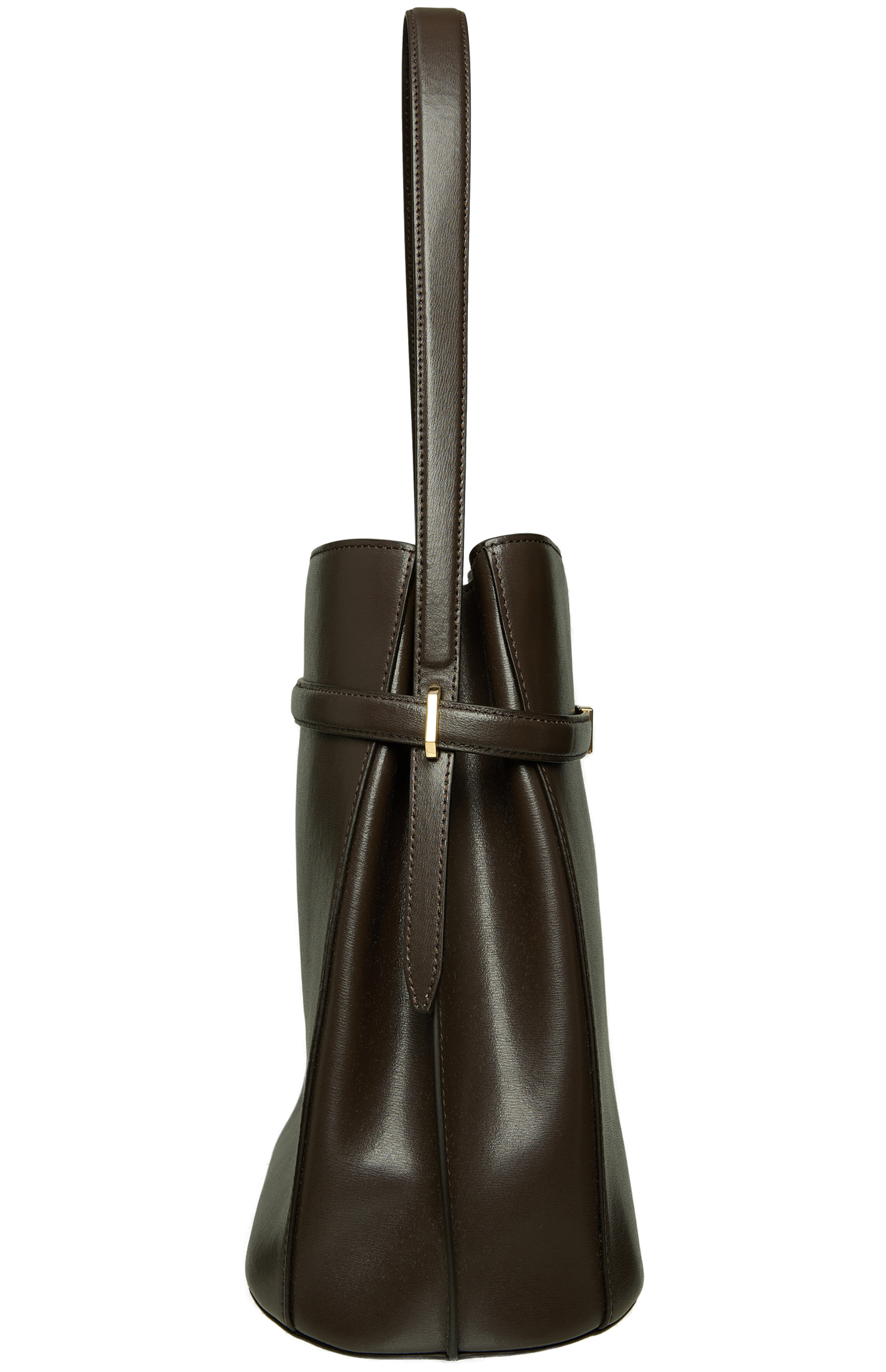 TOTEME Коричневая сумка-ведро Belted Bucket