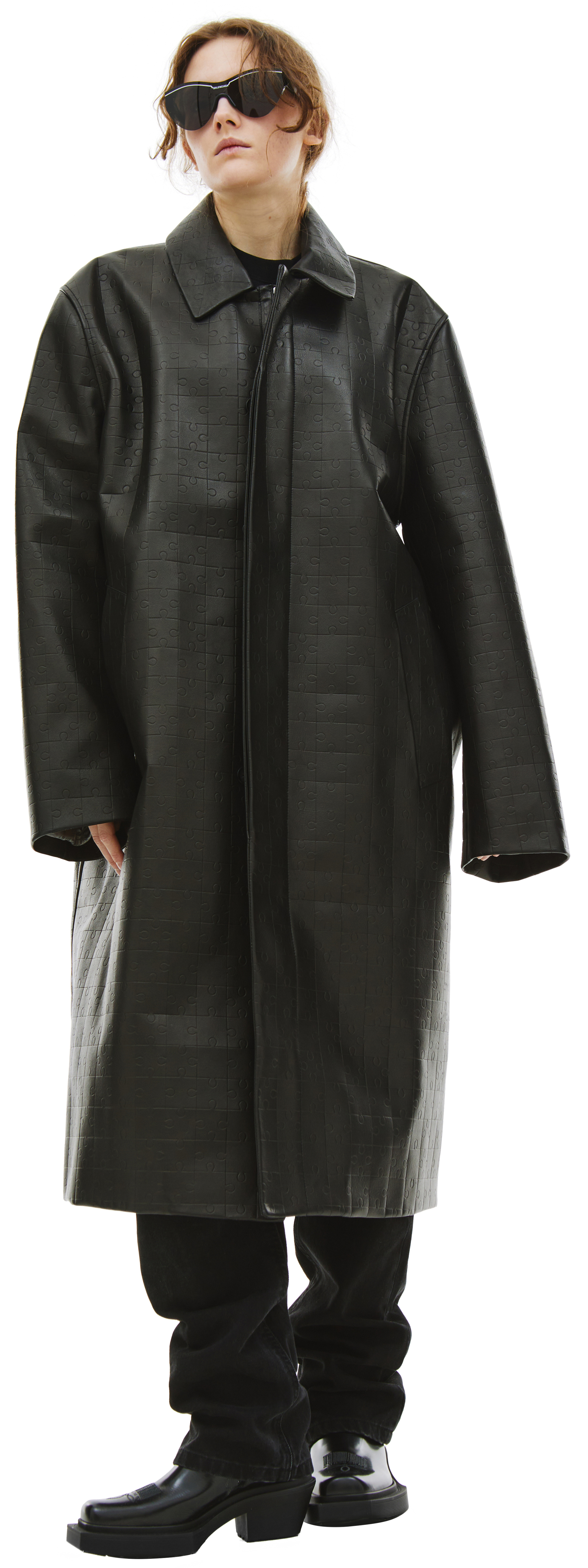 VTMNTS Кожаное оверсайз пальто