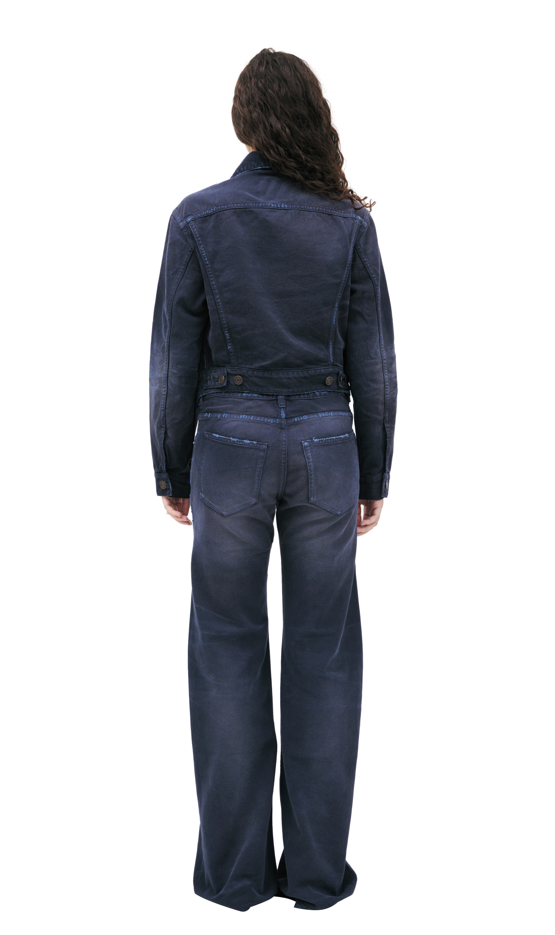 Balenciaga Джинсовая куртка CURVED WAISTBAND