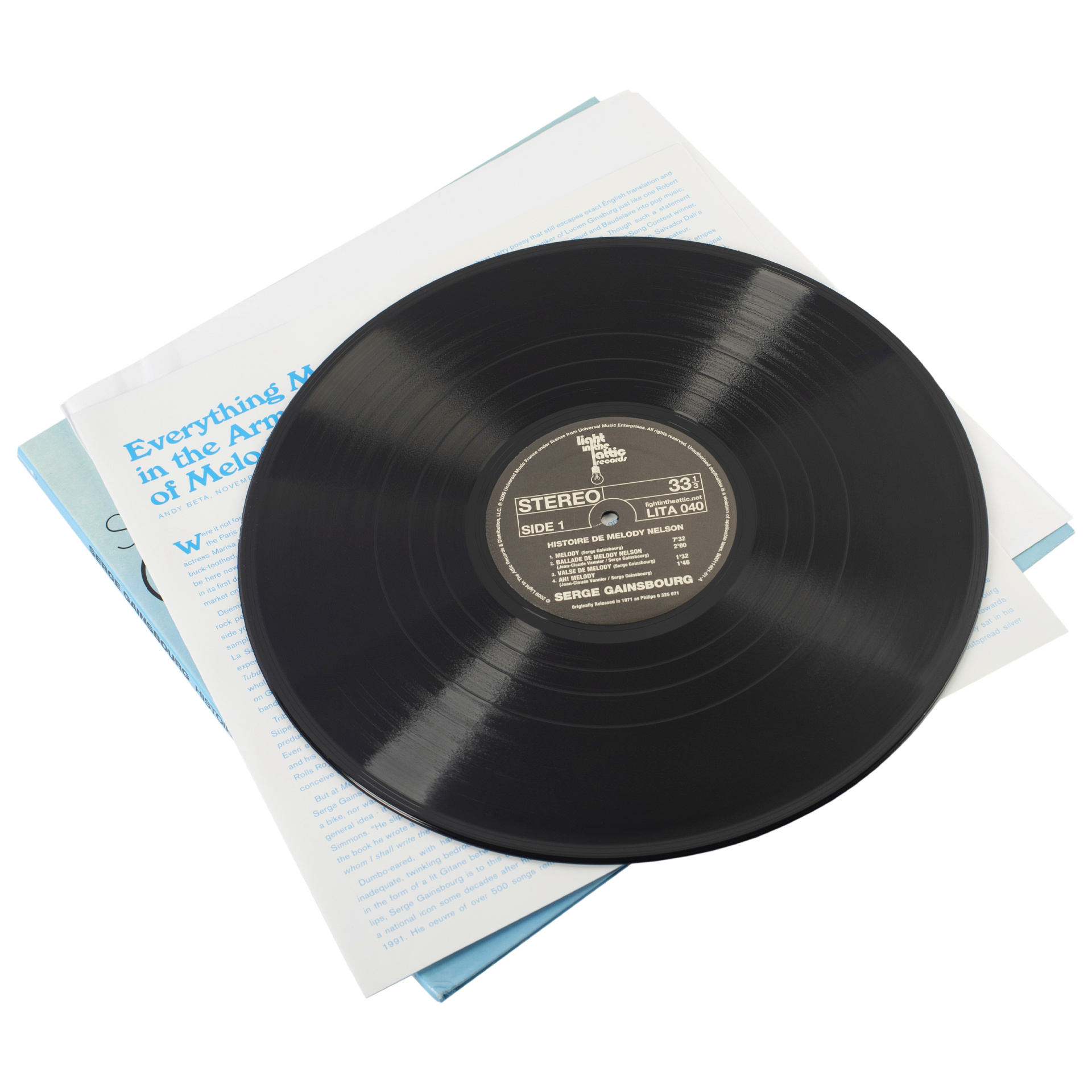  Винил Serge Gainsbourg - Histoire De Melody Nelson