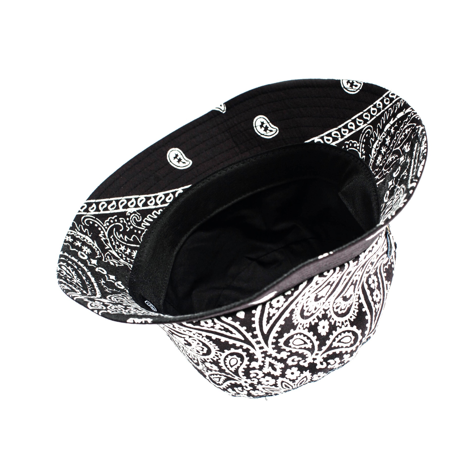 Children of the discordance Черная панама с принтом пейсли