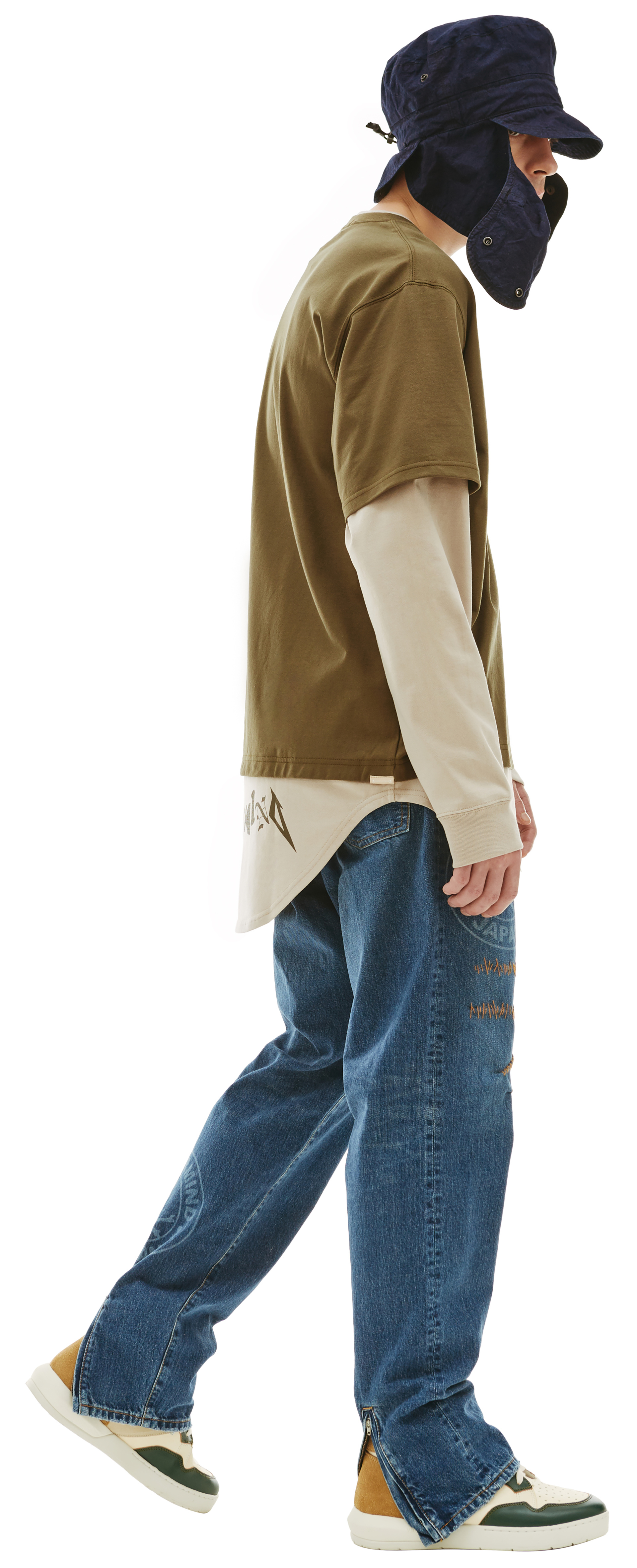 Mastermind WORLD Двухцветный лонгслив с логотипом