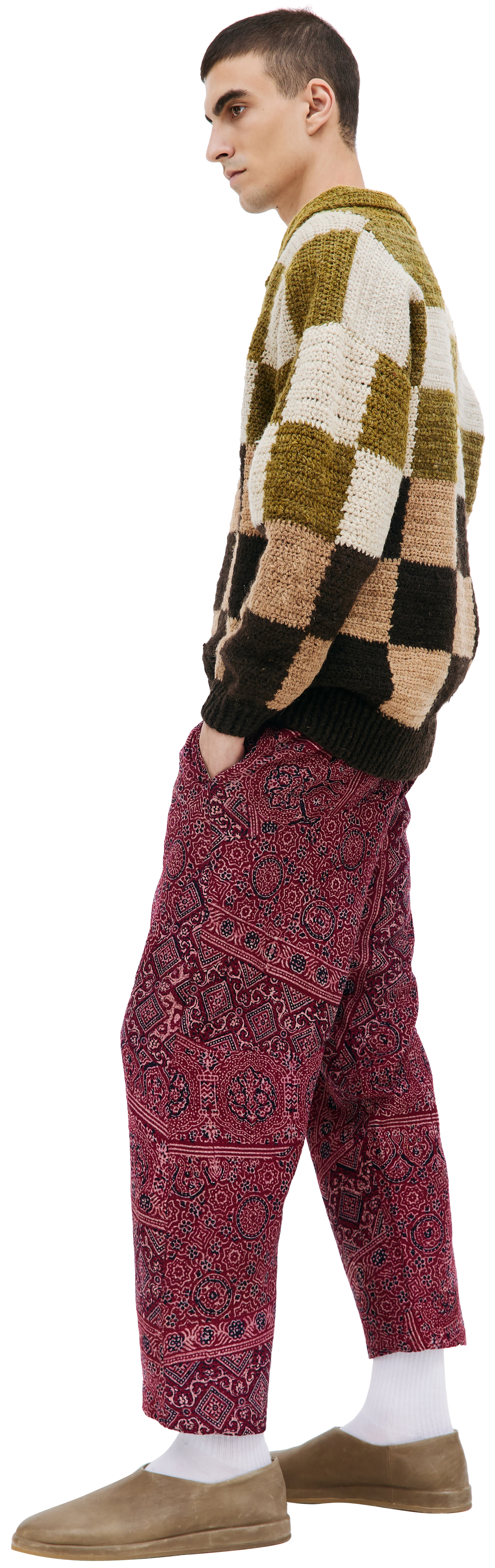 KARU RESEARCH Шерстяной свитер с воротником поло