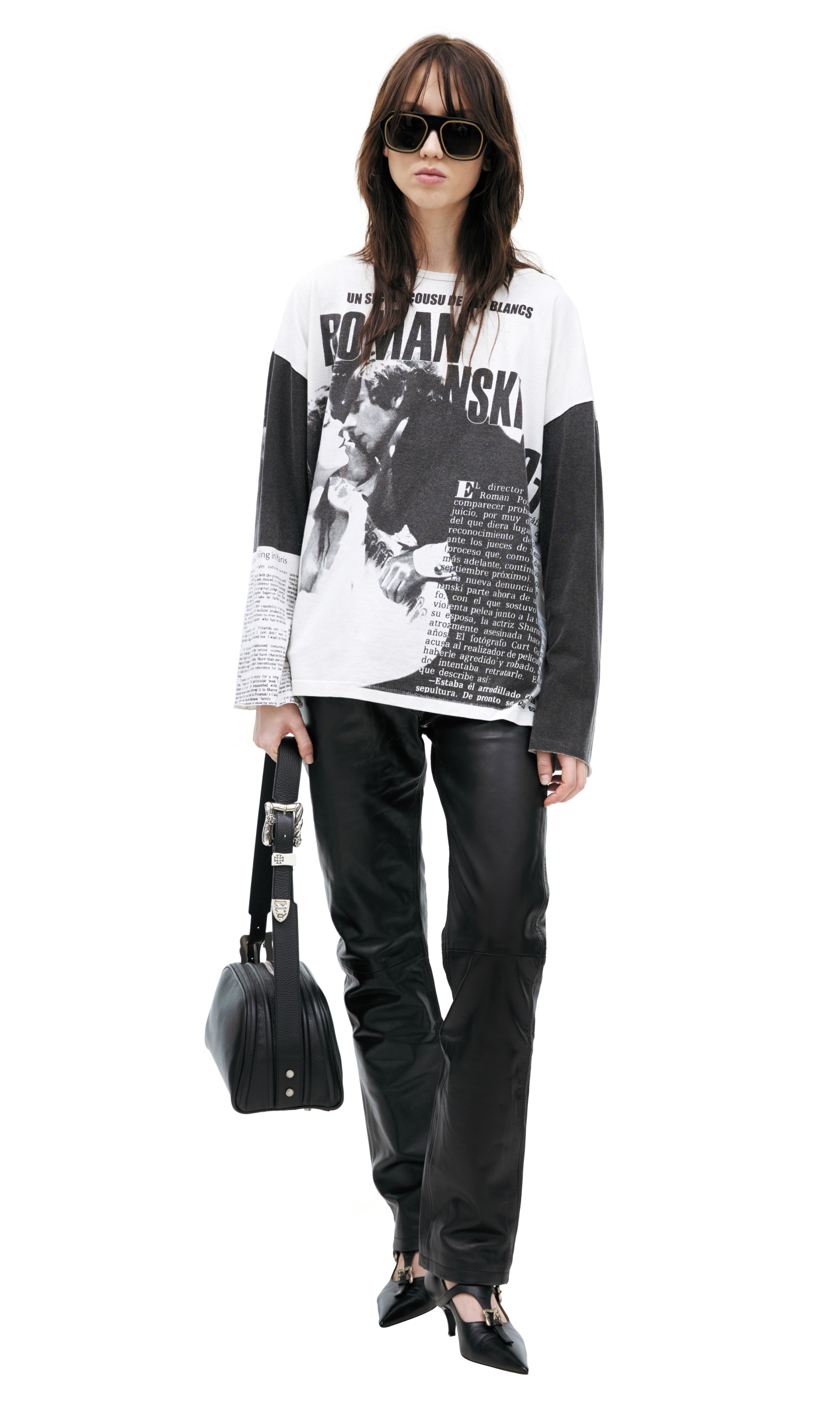 Enfants Riches Déprimés Белый лонгслив с принтами