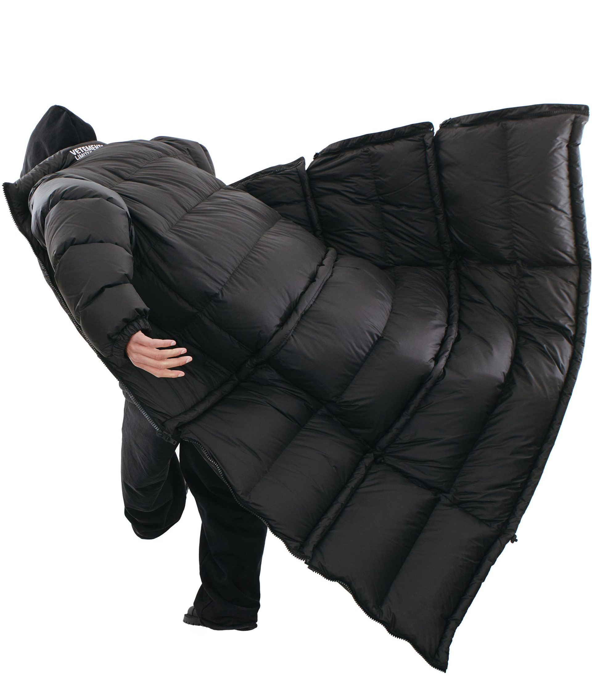 VETEMENTS Длинный пуховик-трансформер