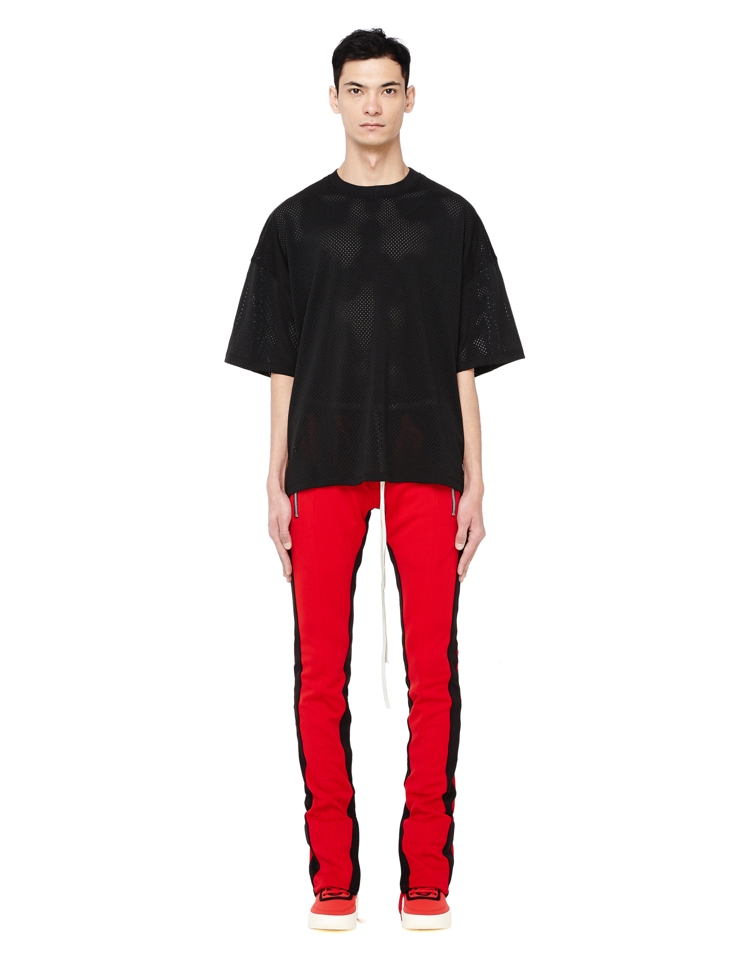 Fear of God Красные треники с лампасами