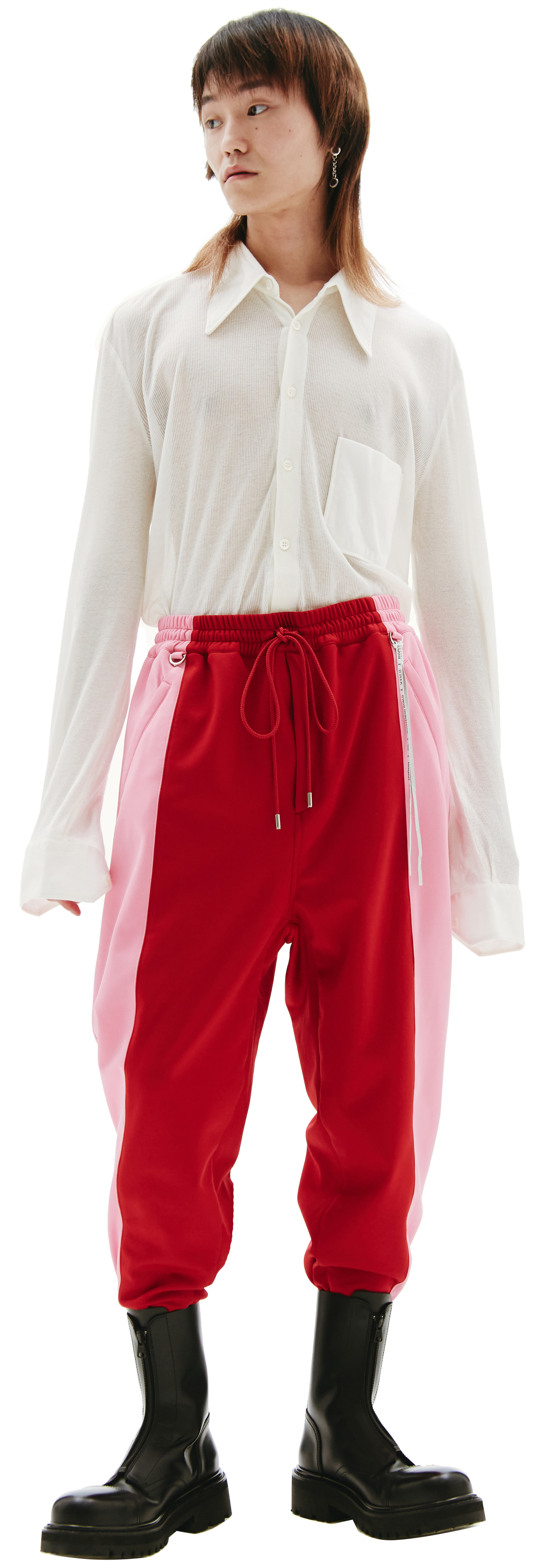 Mastermind WORLD Розово-красные спортивные брюки