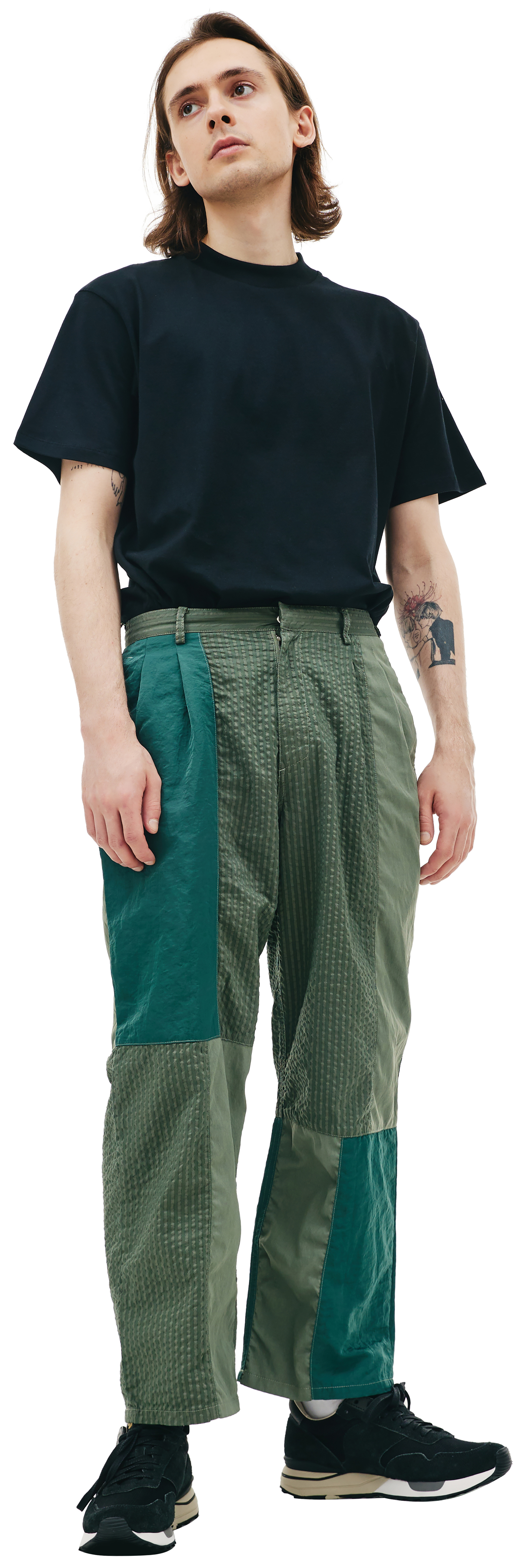 KIMMY Брюки пэчворк в полоску