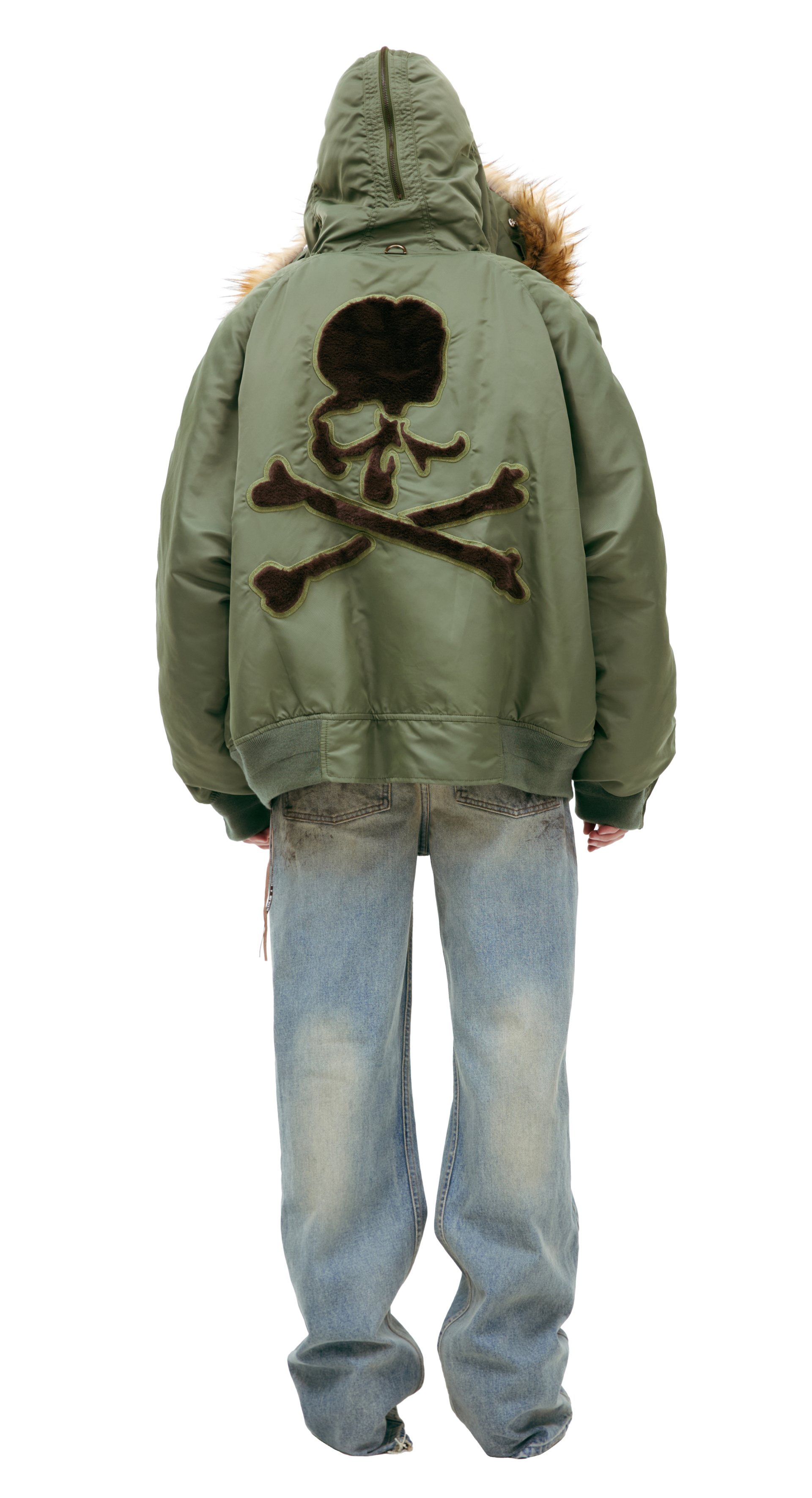 Mastermind WORLD Бомбер с меховым капюшоном