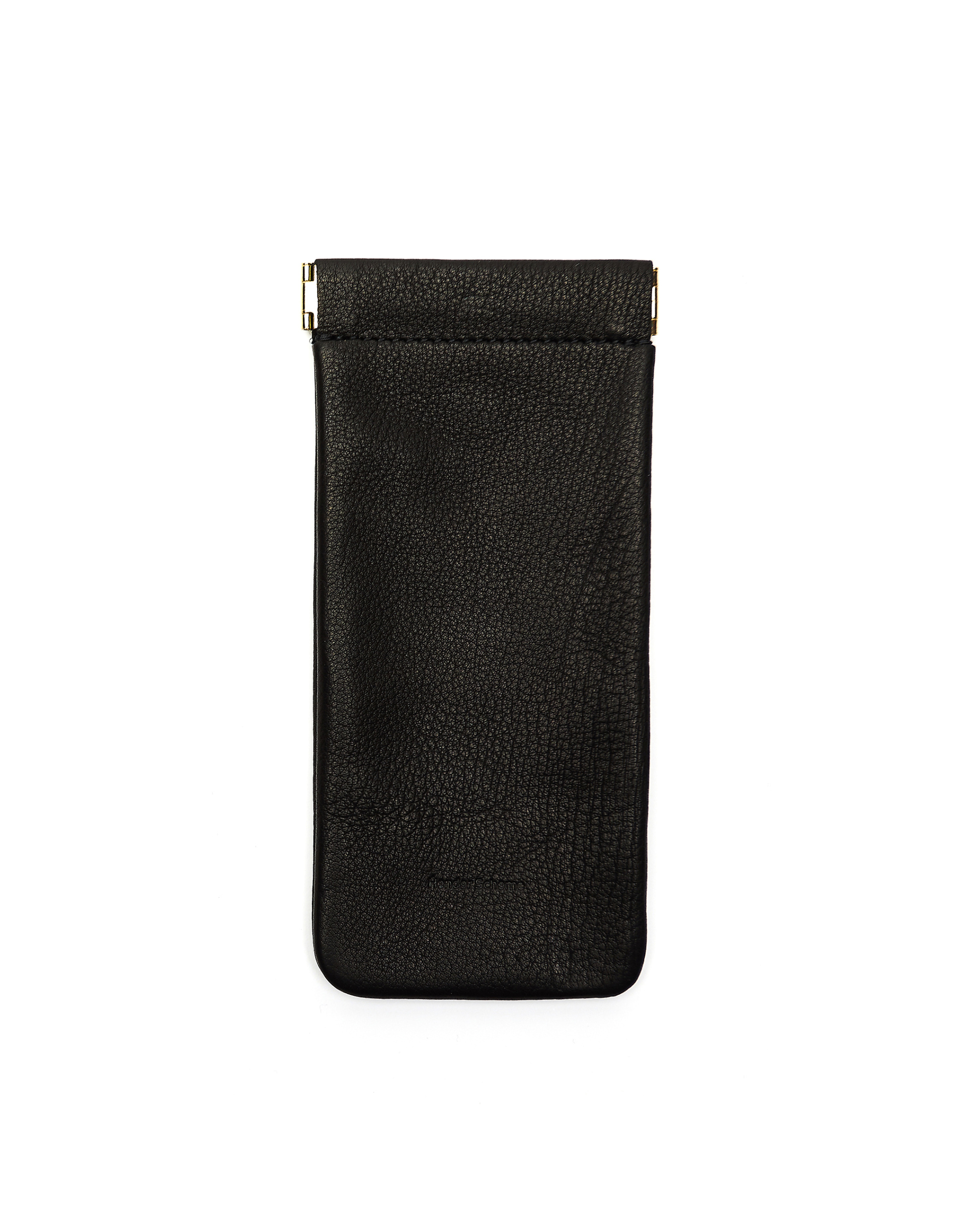 Hender Scheme Очешник из мягкой черной кожи