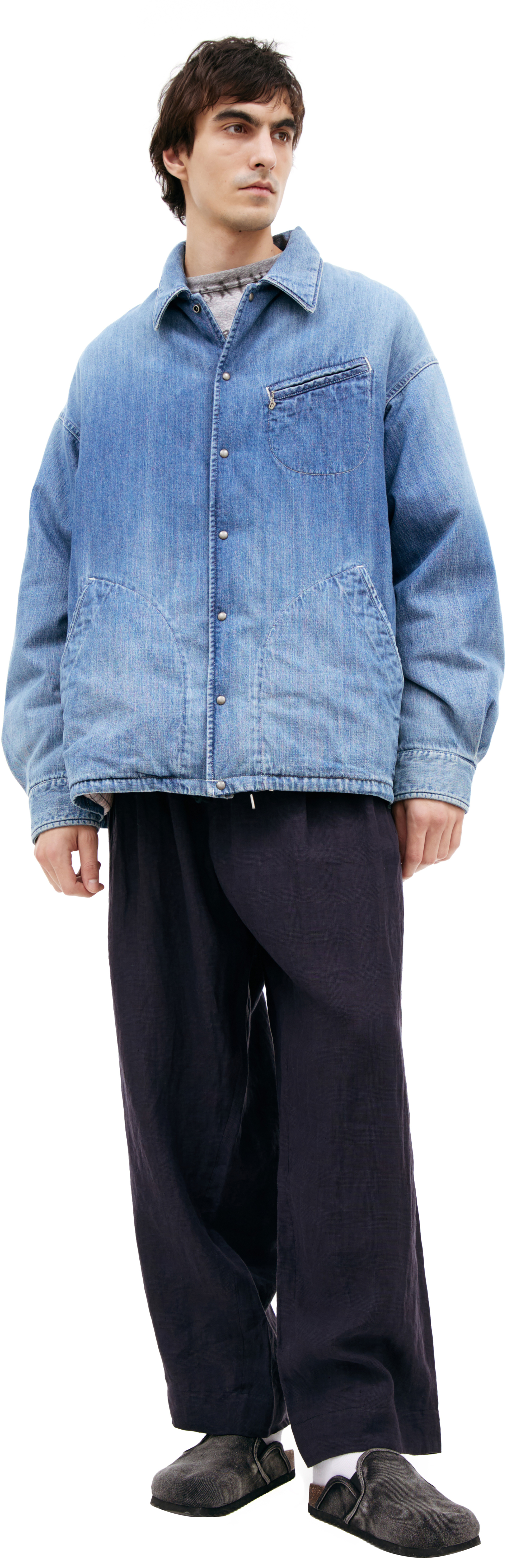 visvim Дутая джинсовая куртка