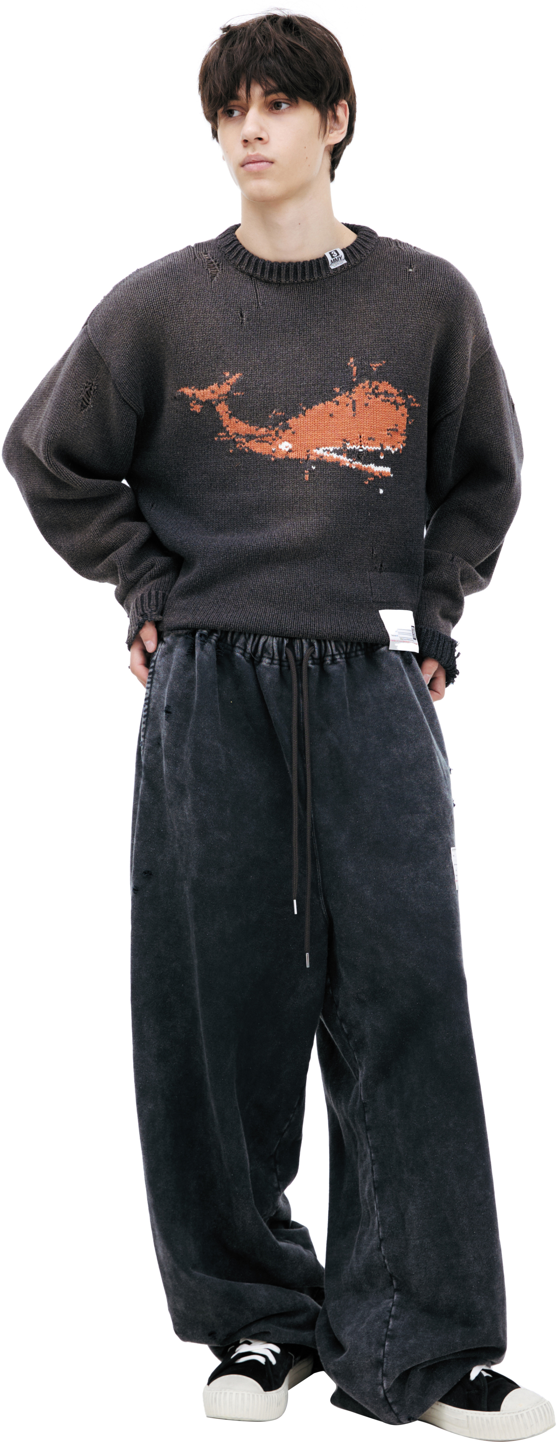 Maison Mihara Yasuhiro Широкие спортивные брюки с логотипом