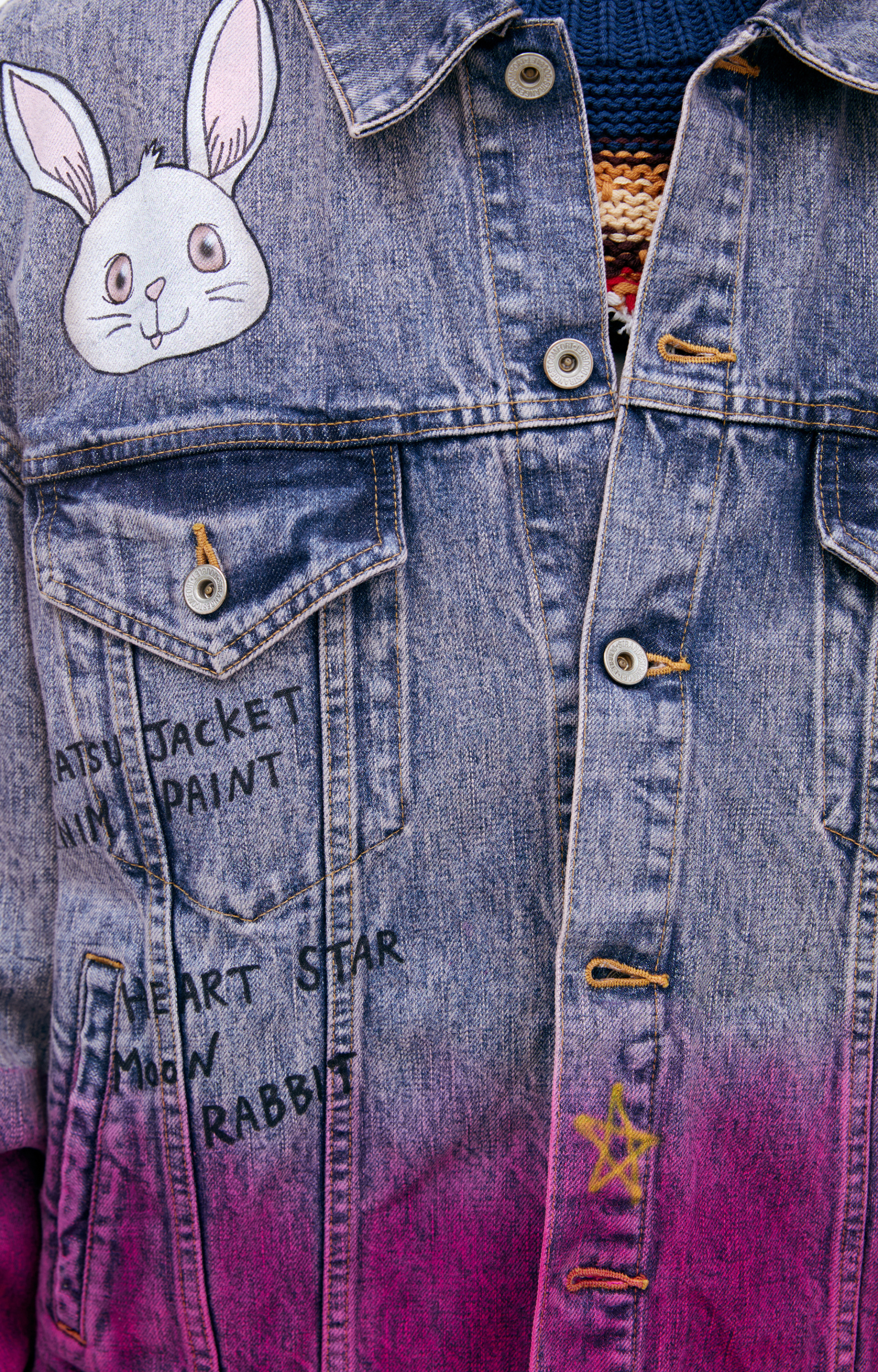 Doublet Джинсовая куртка с градиентом