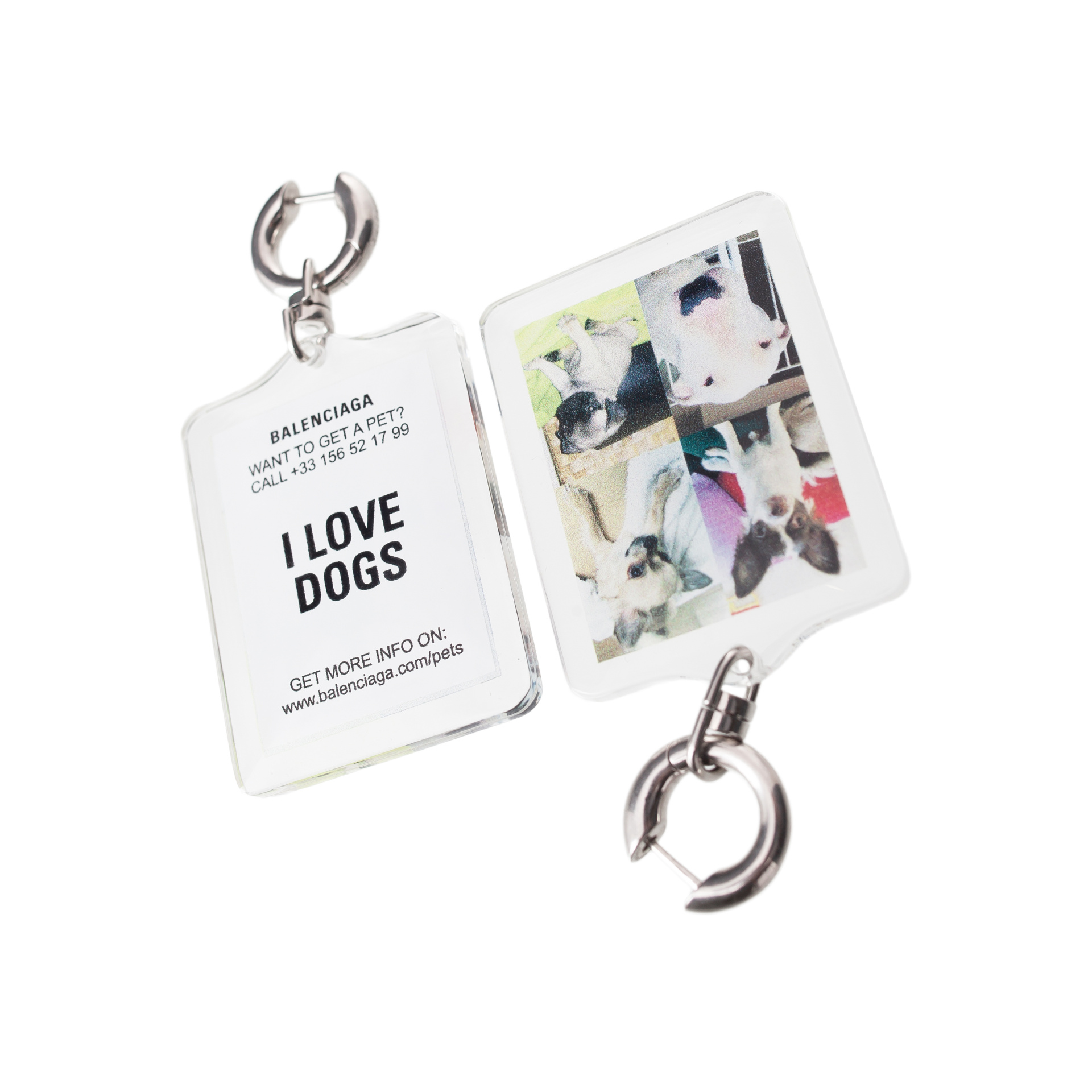 Balenciaga Серьги I love dogs