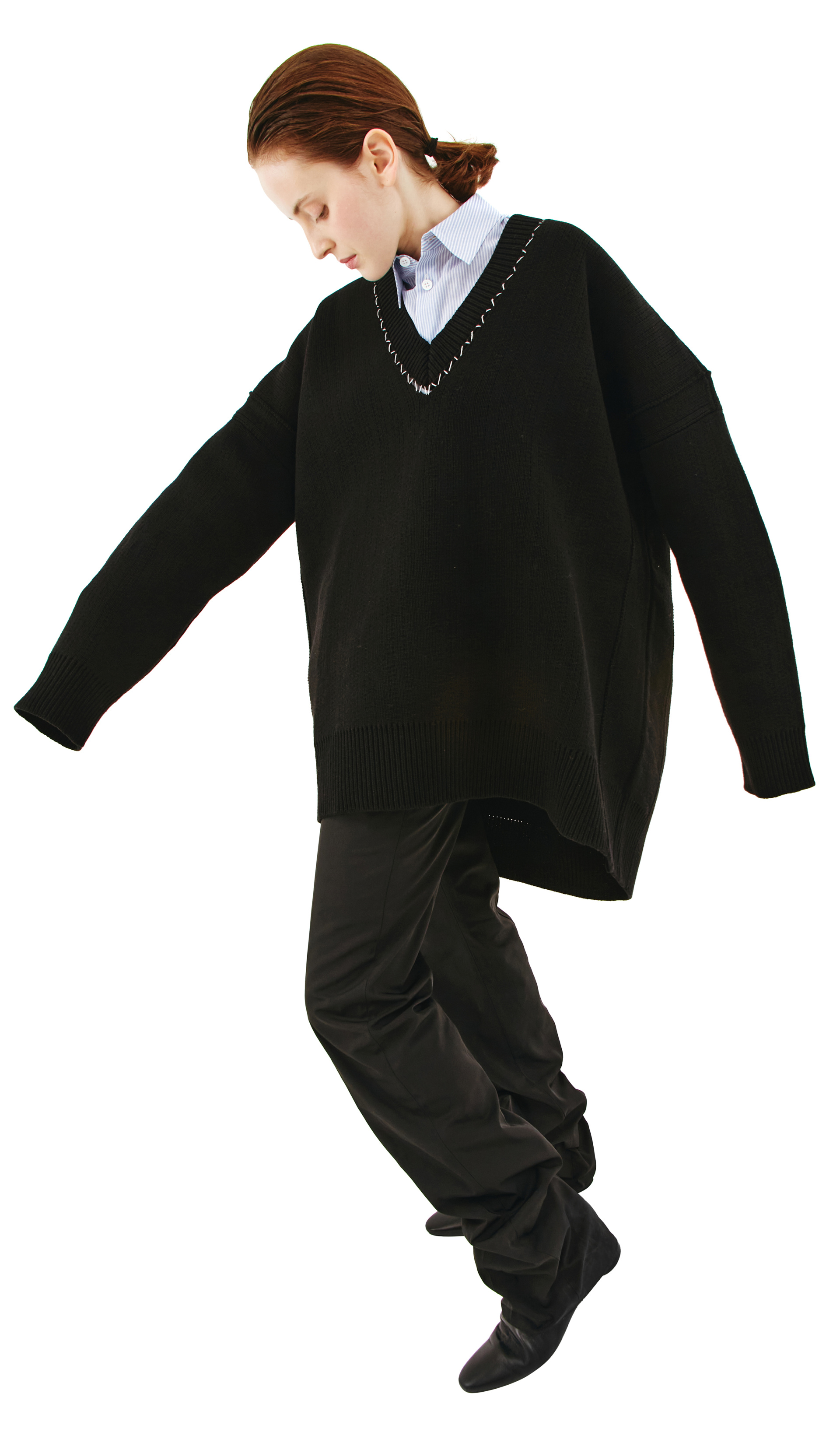 Raf Simons Оверсайз свитер из шерсти