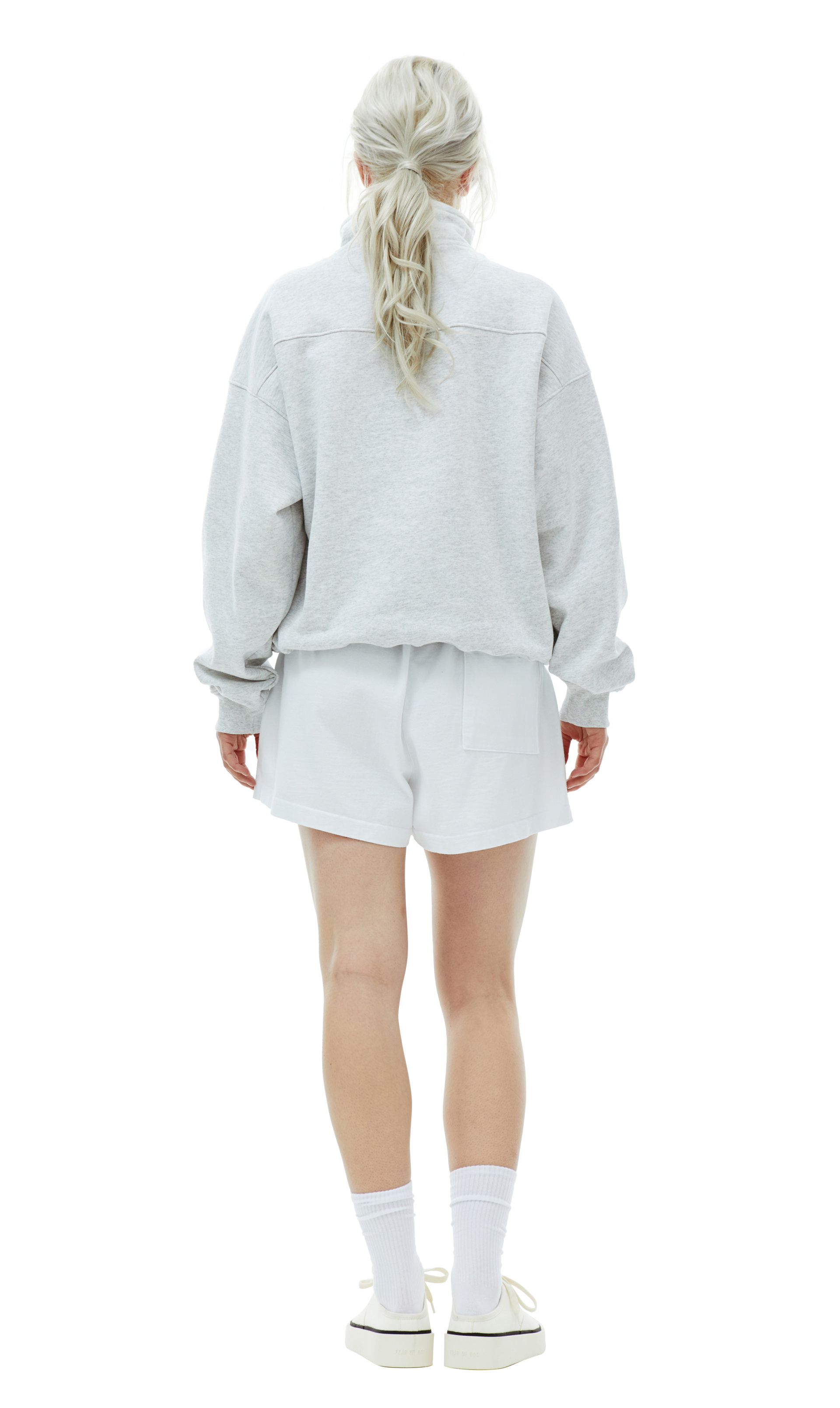 SPORTY & RICH Свитшот с воротником на молнии