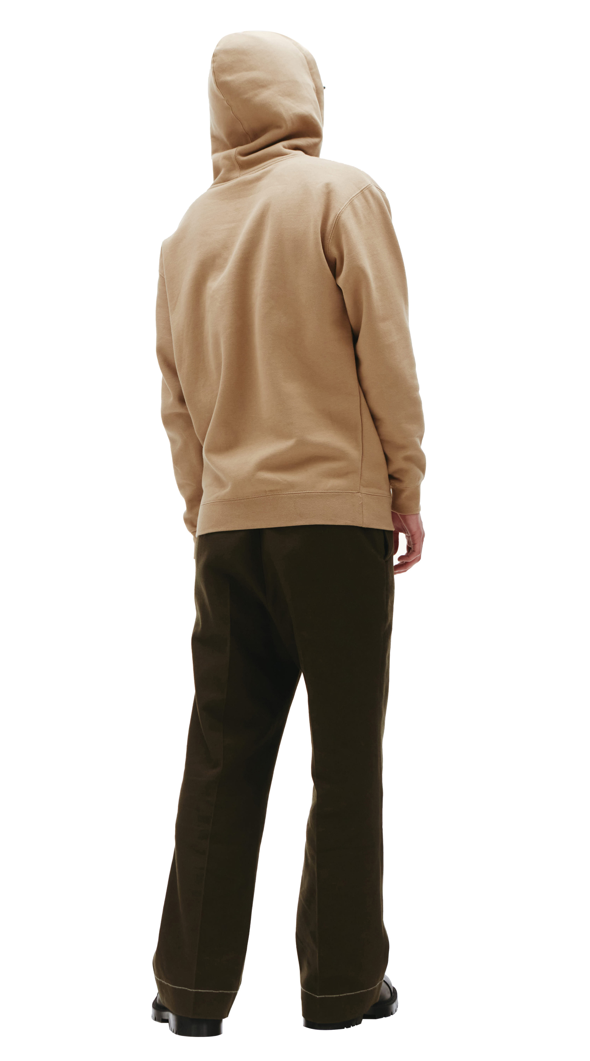 KidSuper Коричневое худи с принтом