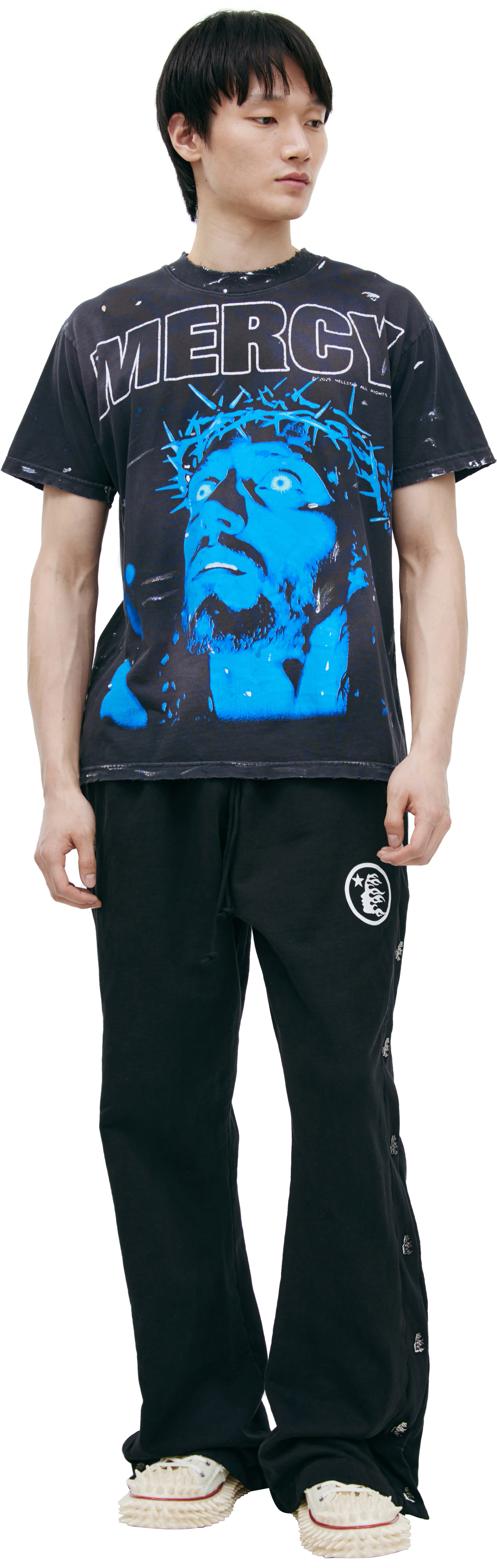 Hellstar Черная футболка с принтом