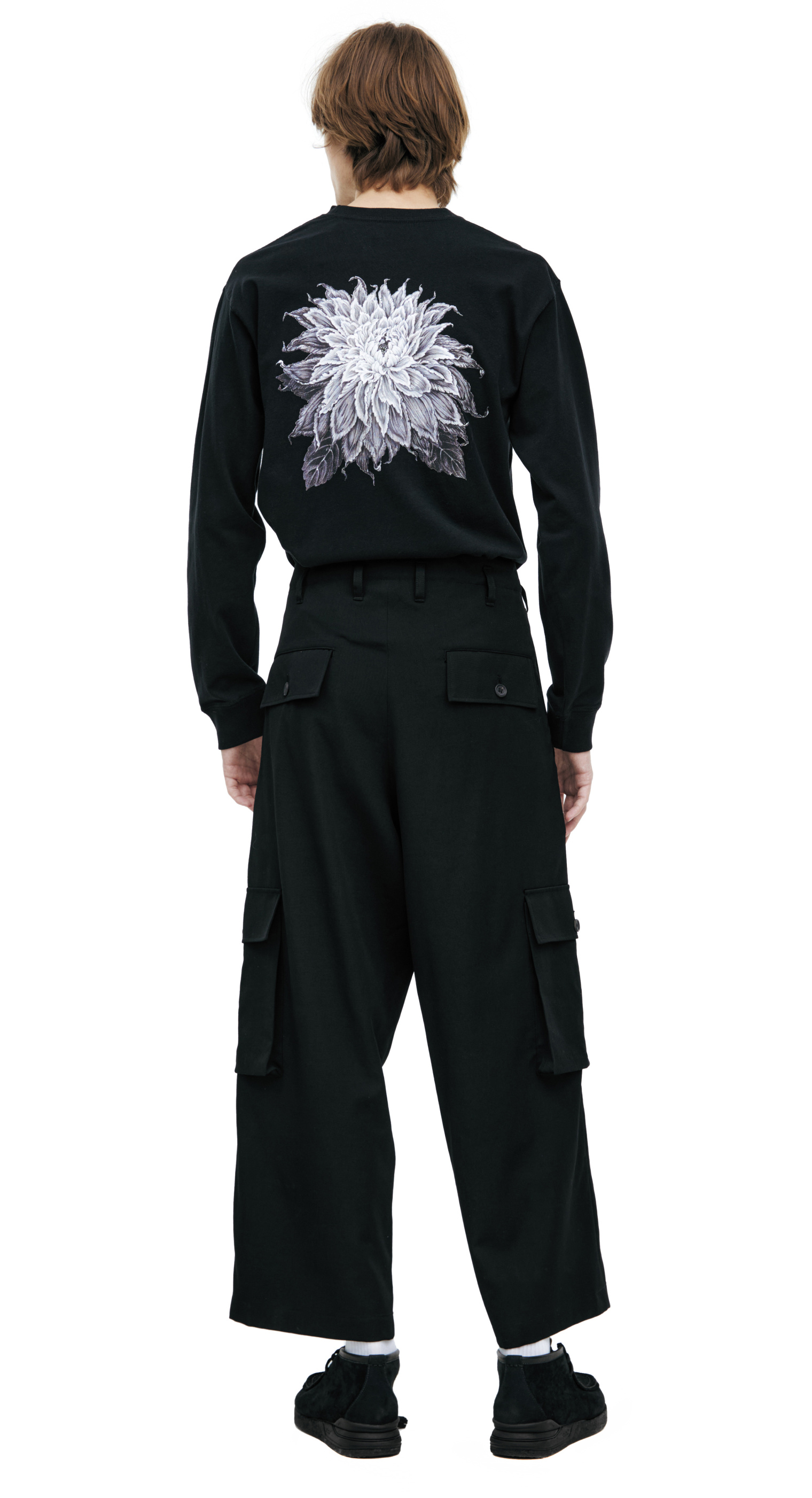 Yohji Yamamoto Черные брюки карго