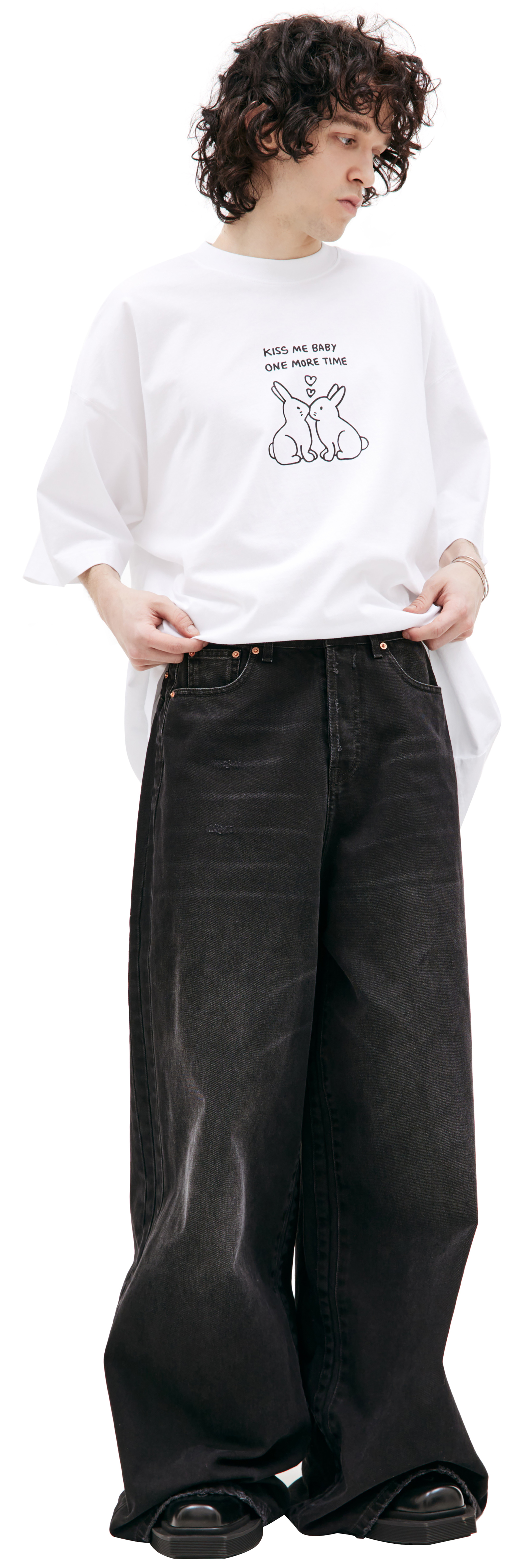 VETEMENTS Черные широкие джинсы