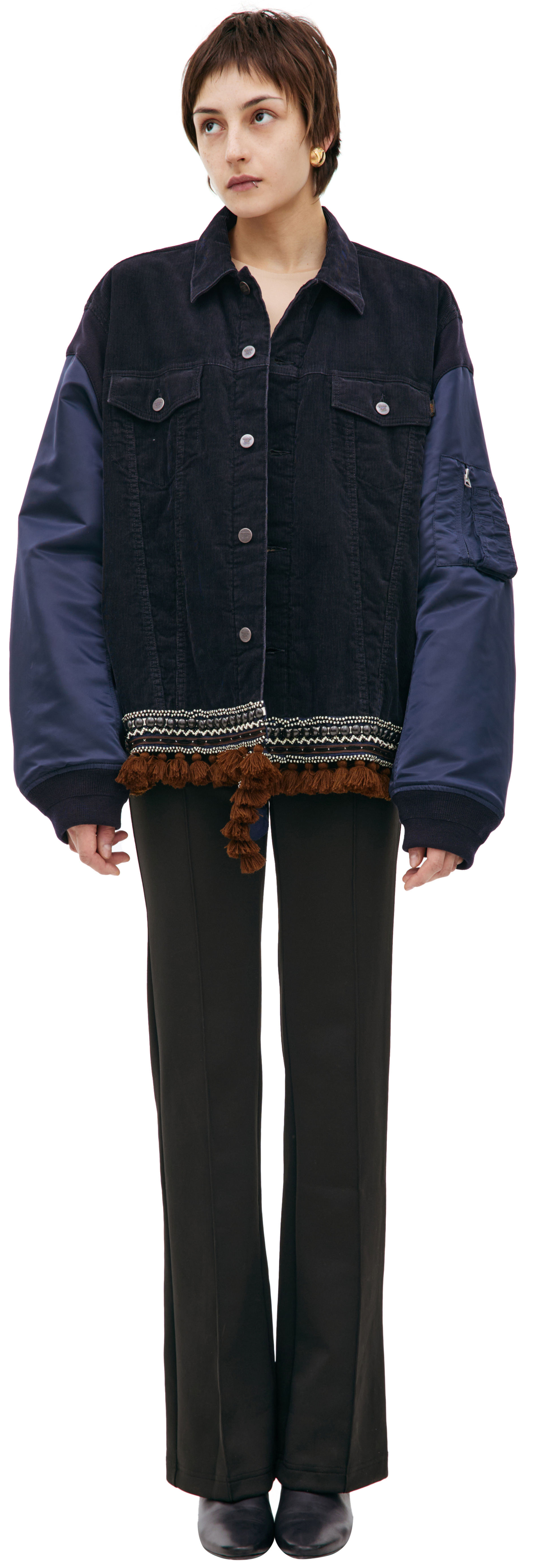 Undercover Комбинированная куртка на пуговицах