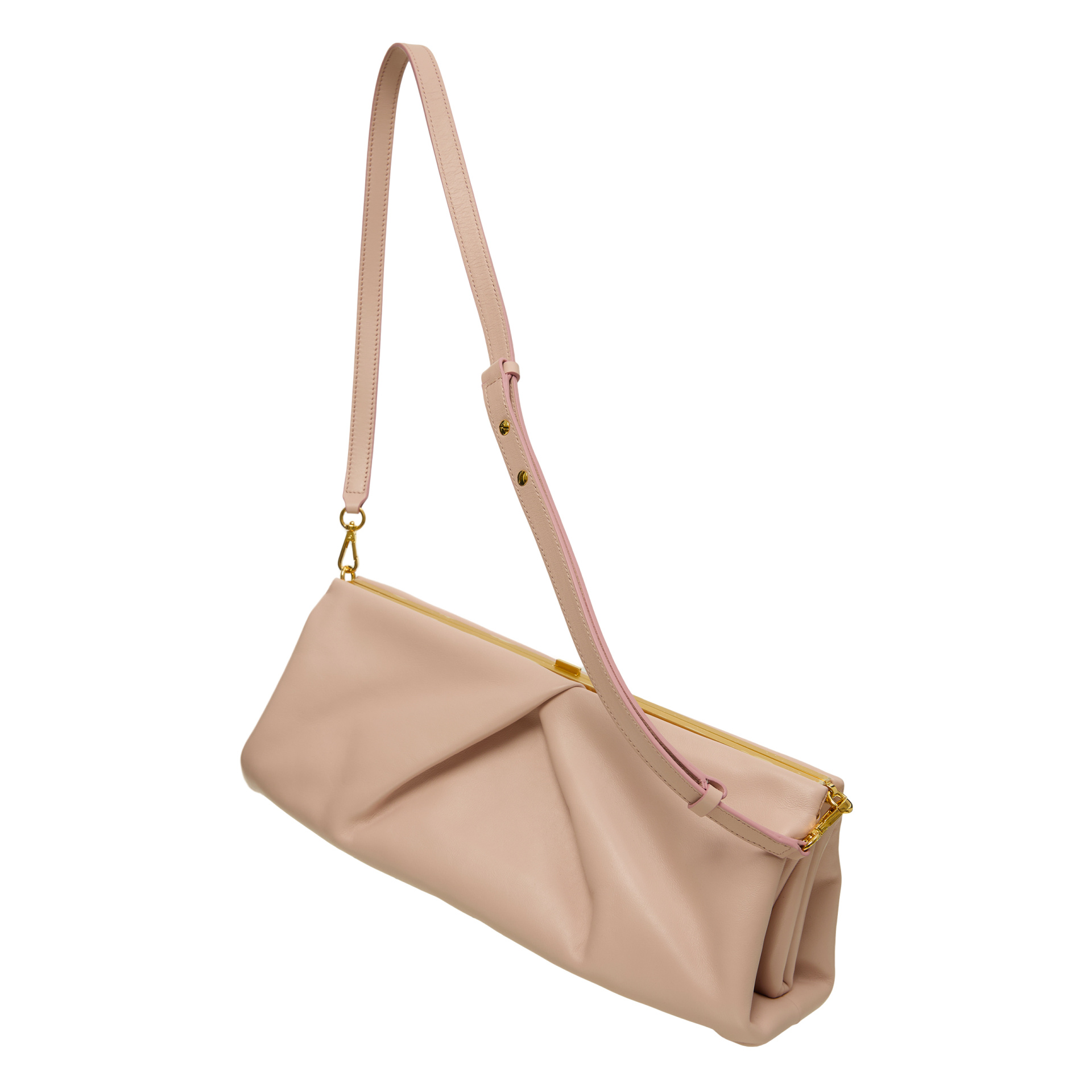 Dries Van Noten Розовый клатч из кожи